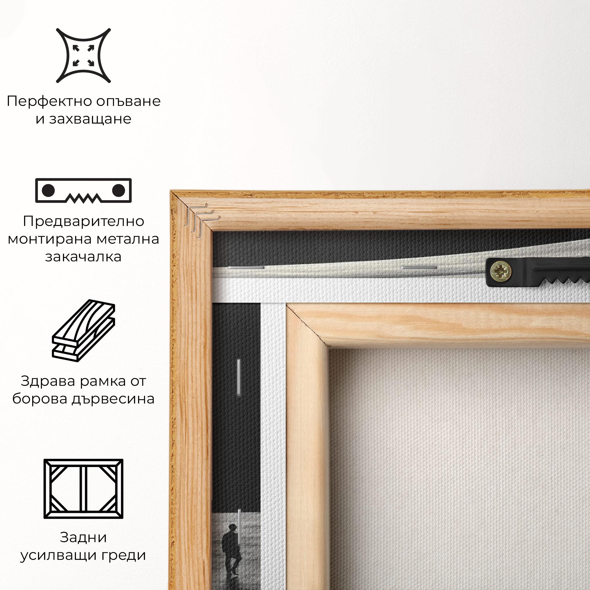 Картина на платно Man Walking mockup 5