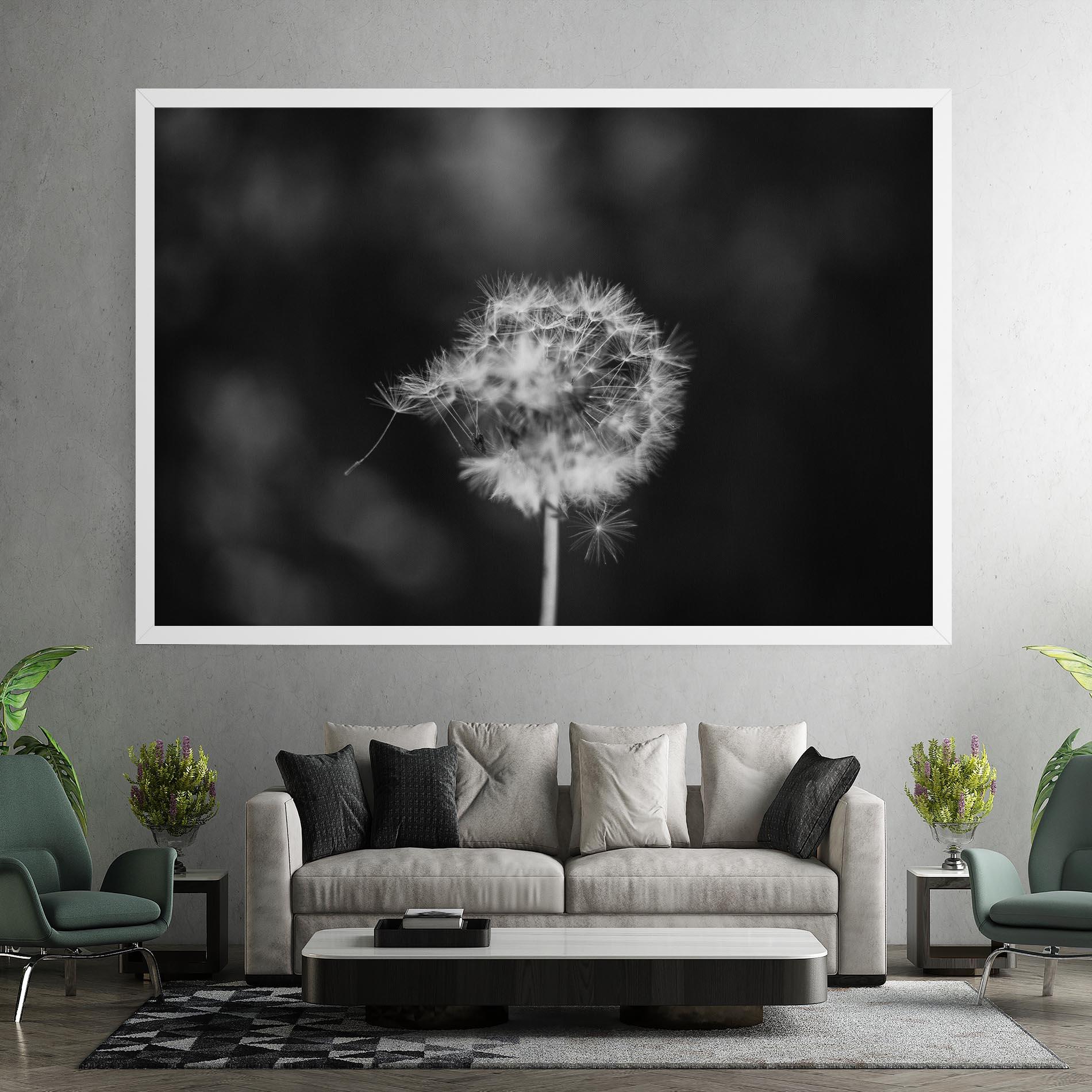 Картина на платно Grey Dandelion mockup 7