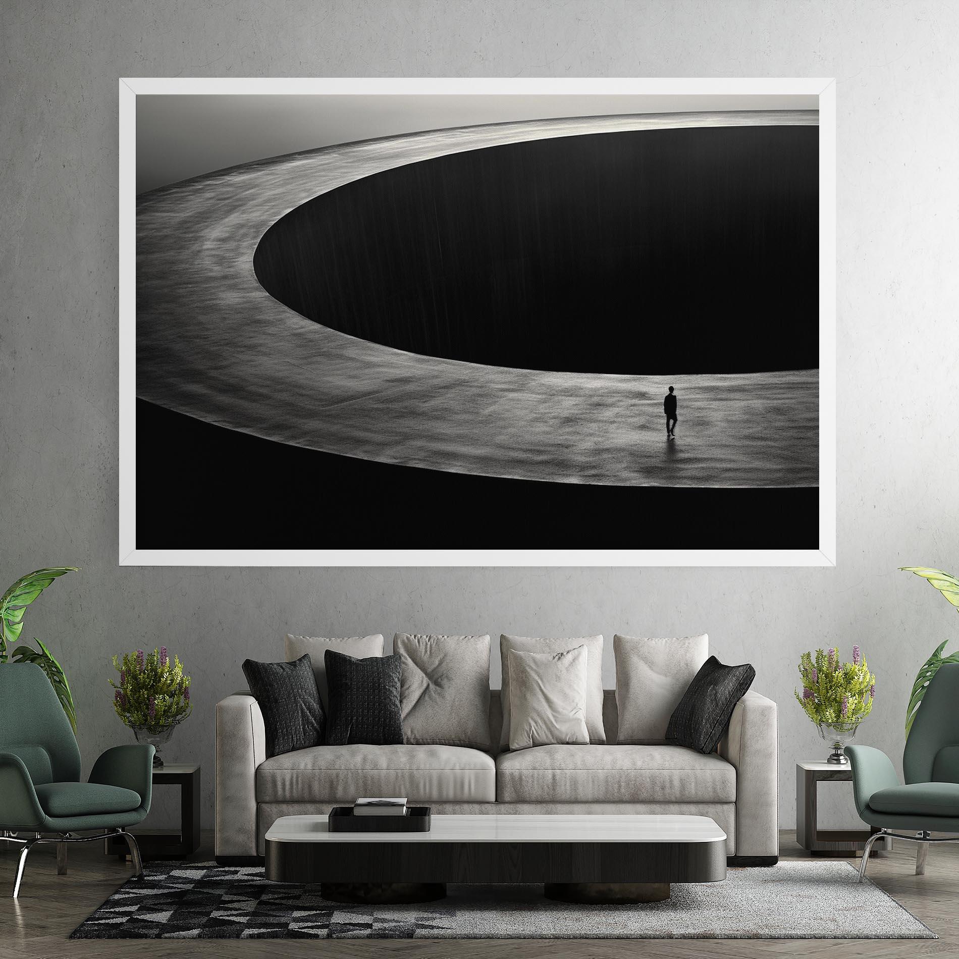 Картина на платно Man Walking mockup 7