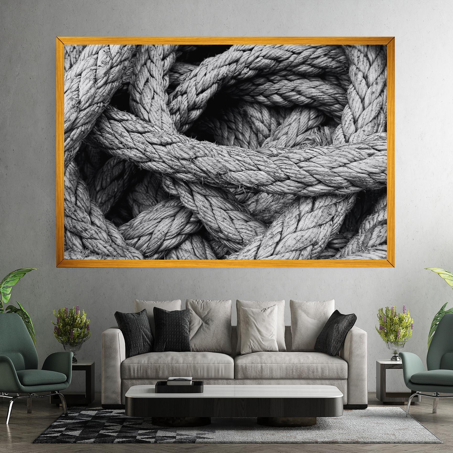 Картина на платно Gray String mockup 7