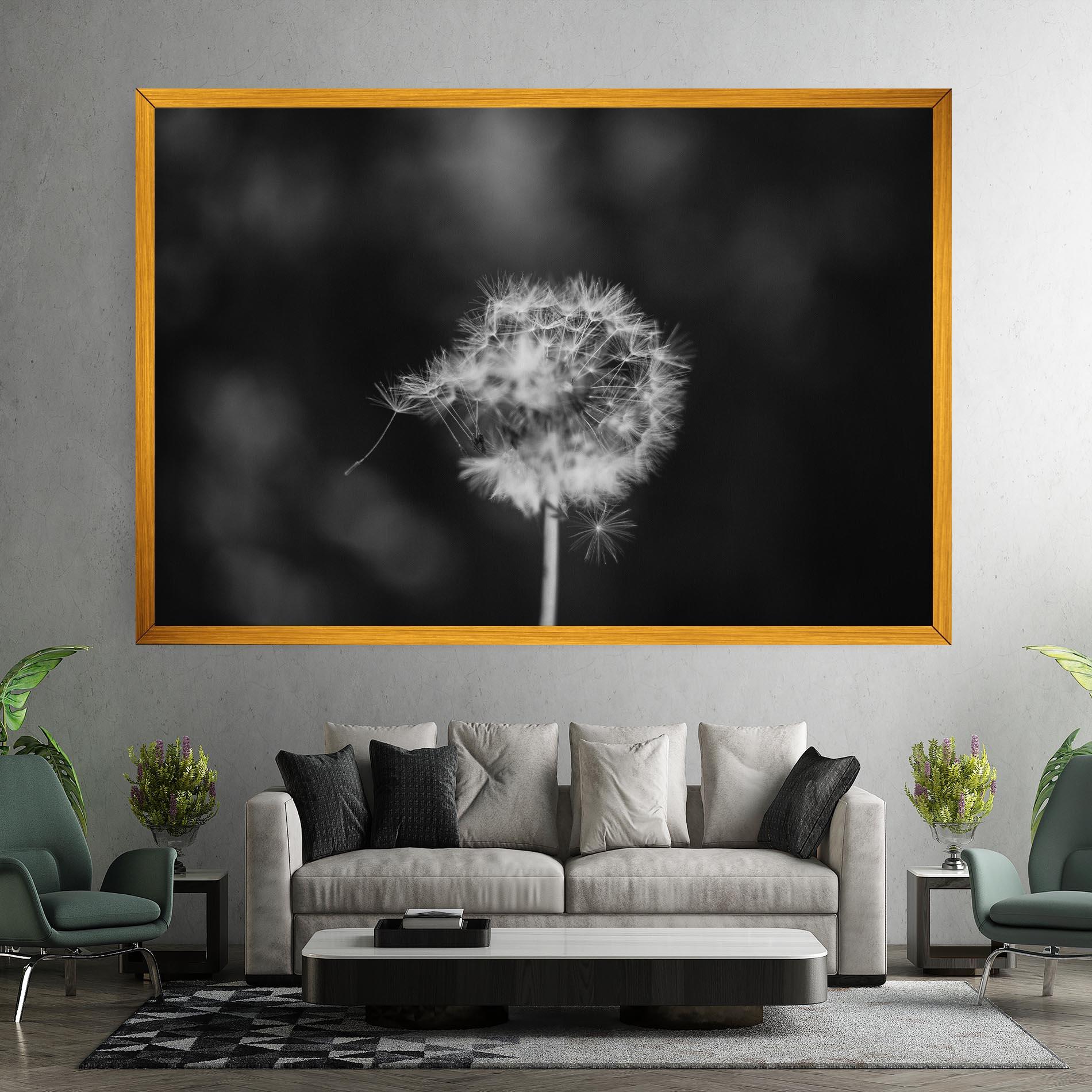 Картина на платно Grey Dandelion mockup 7