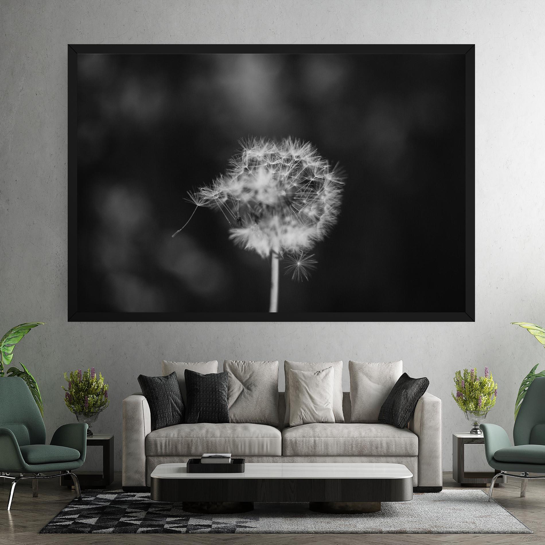 Картина на платно Grey Dandelion mockup 7