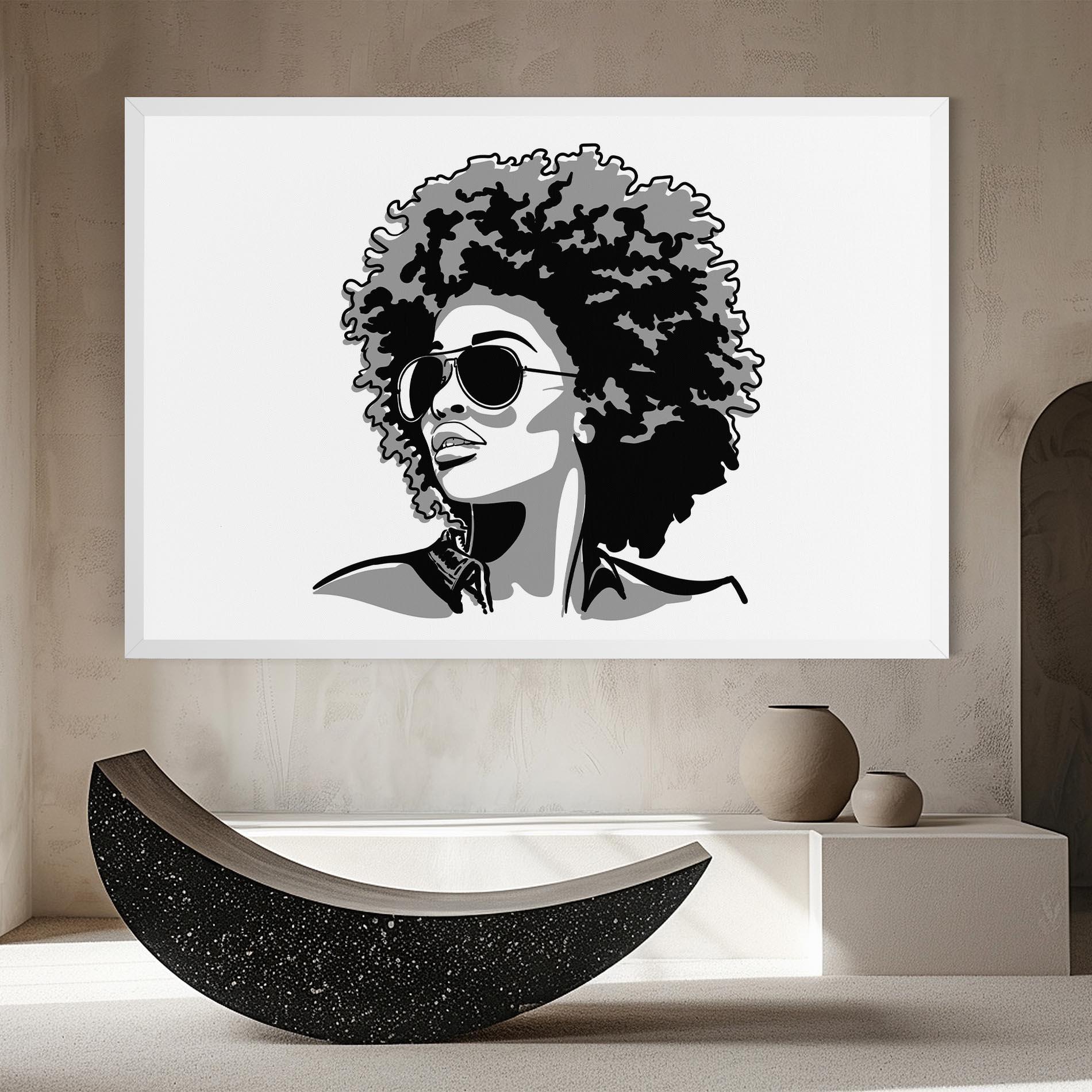 Картина на платно Black Grasses mockup 8