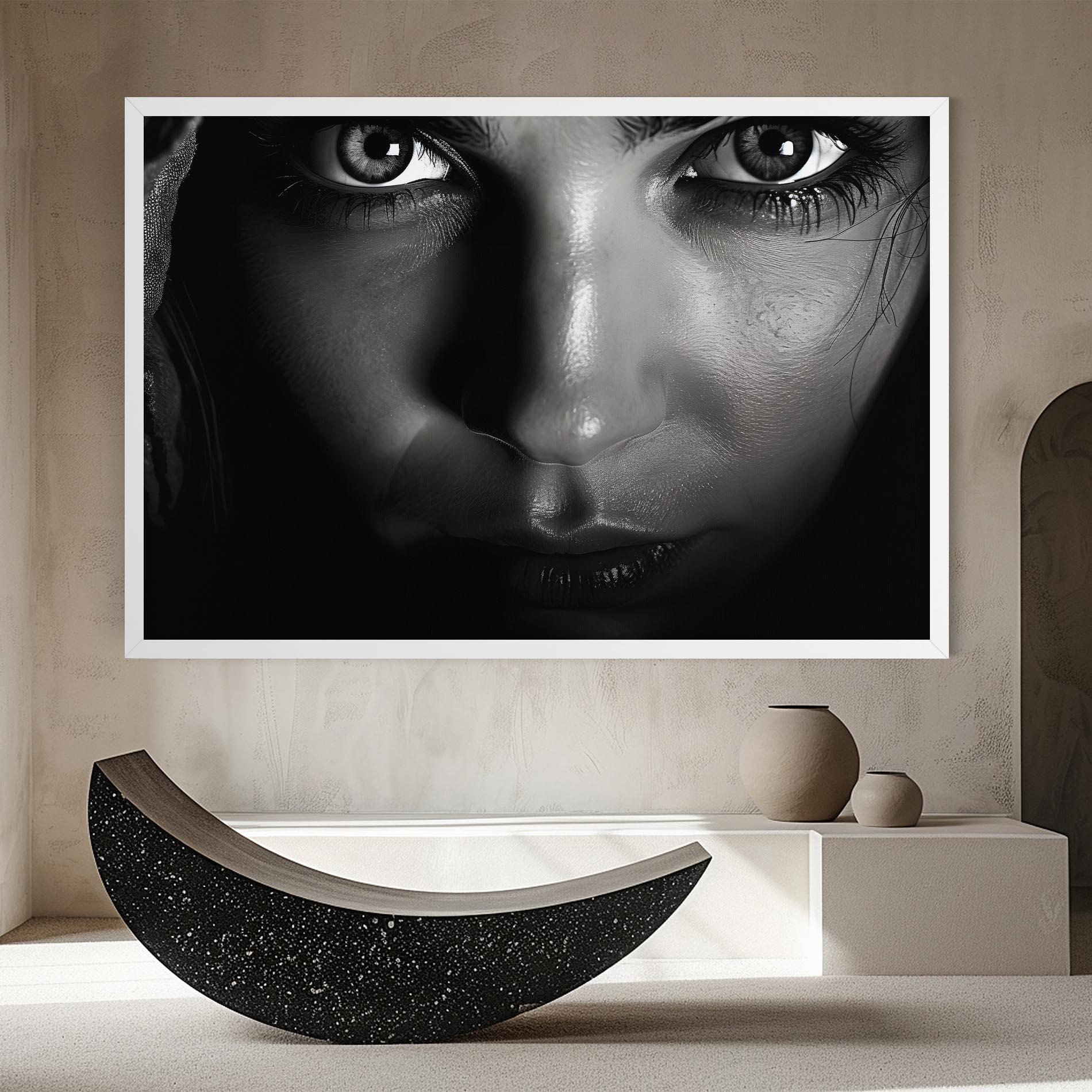 Картина на платно Closeup Portrait mockup 8