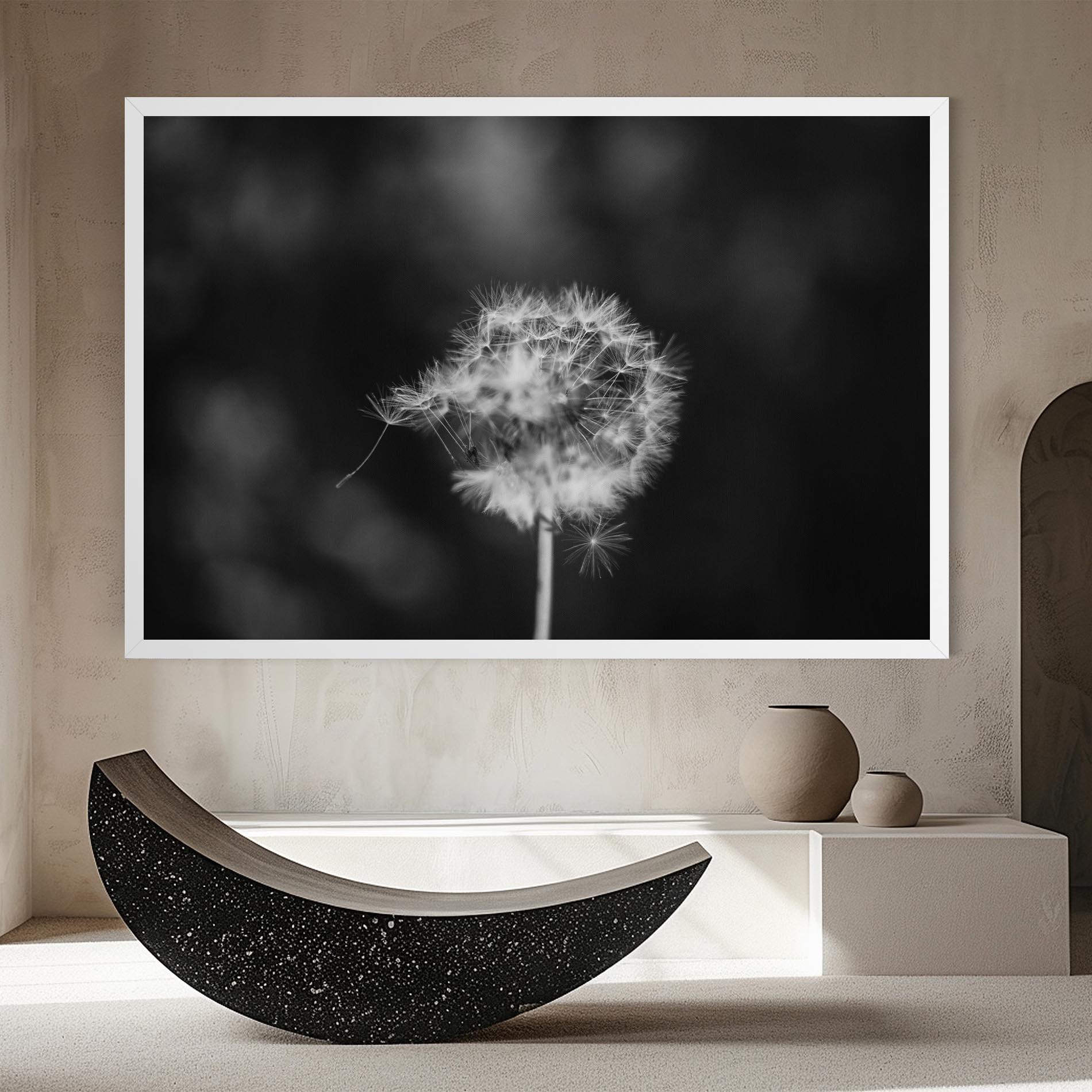 Картина на платно Grey Dandelion mockup 8