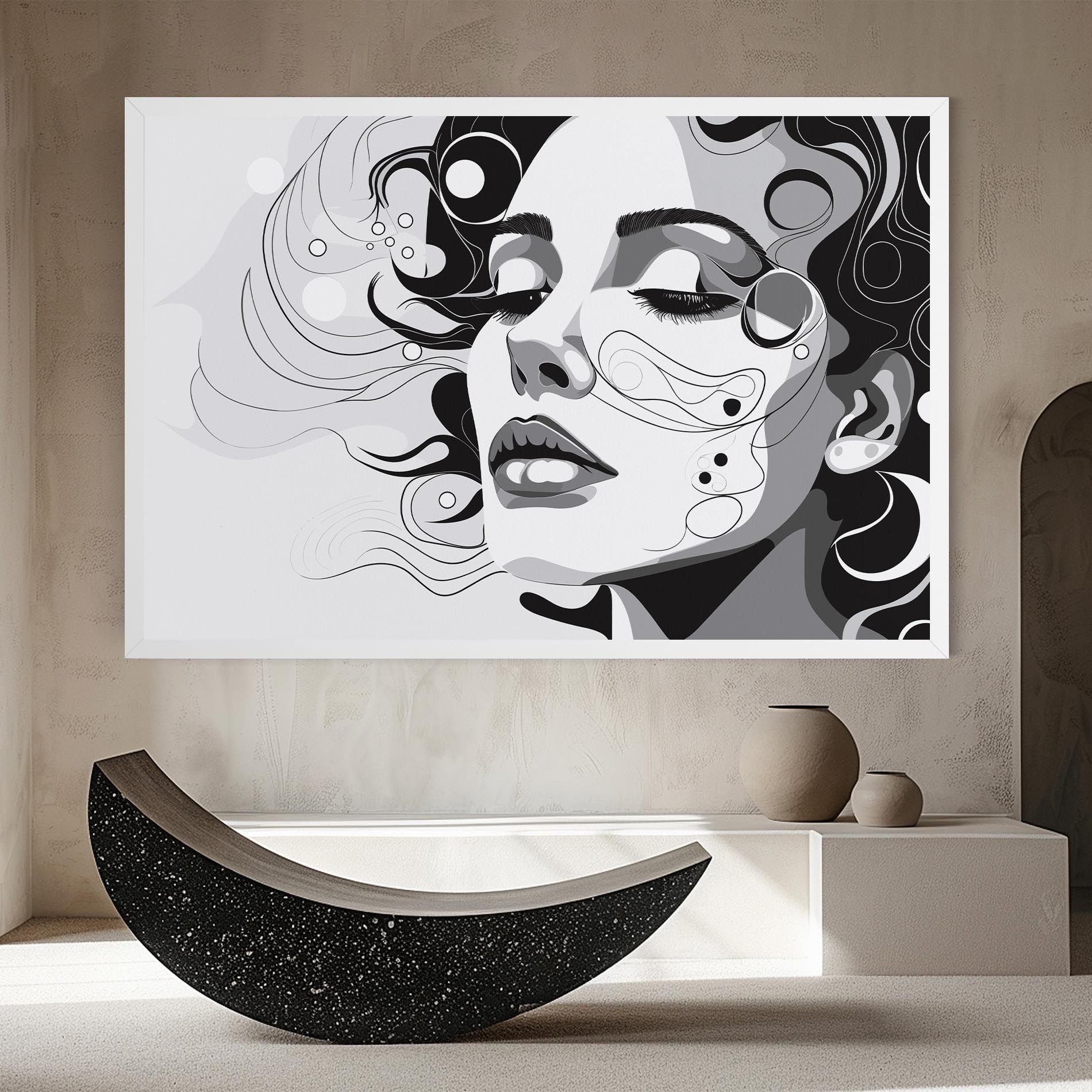 Grey Face Woman mockup 8