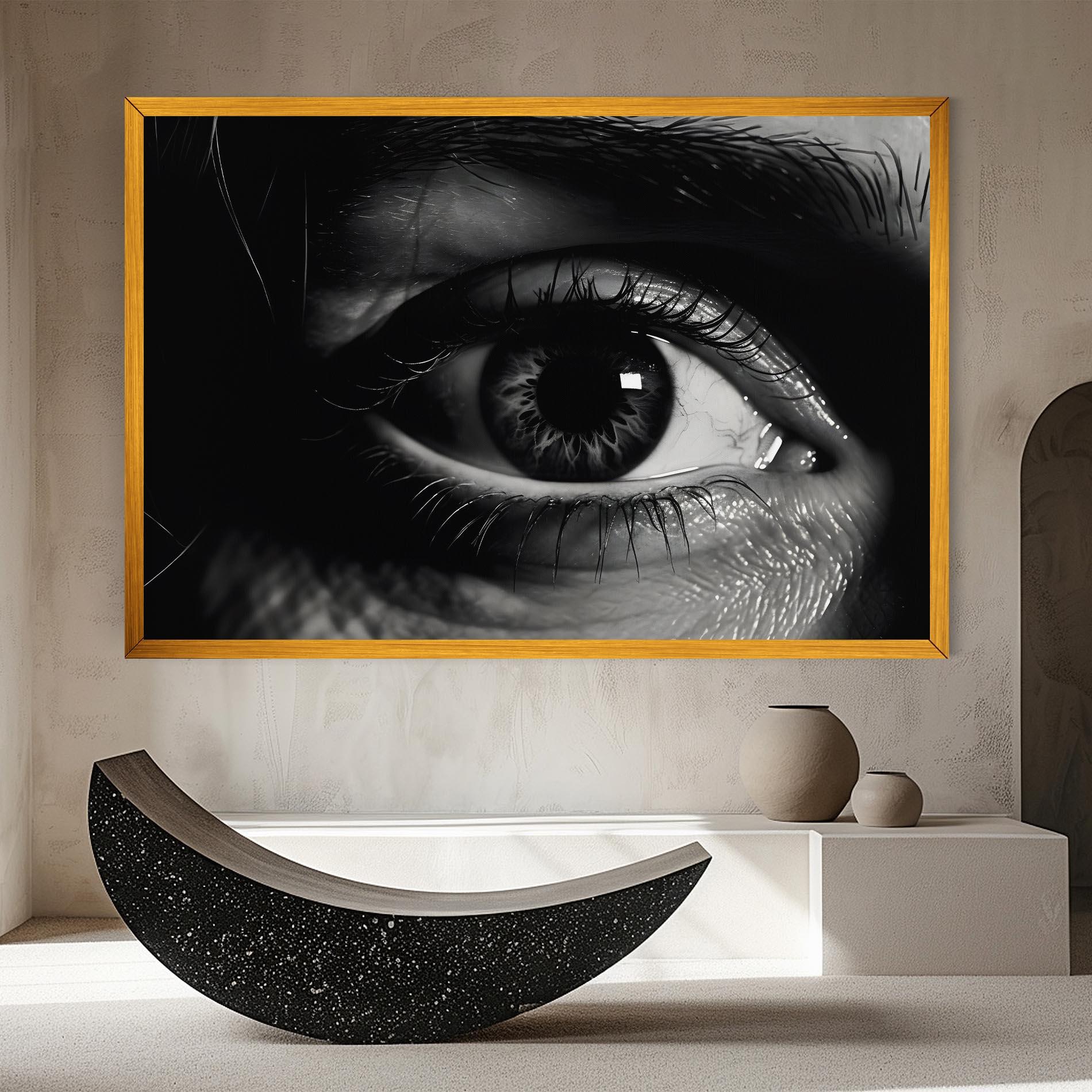 Картина на платно Eye Close Up mockup 8