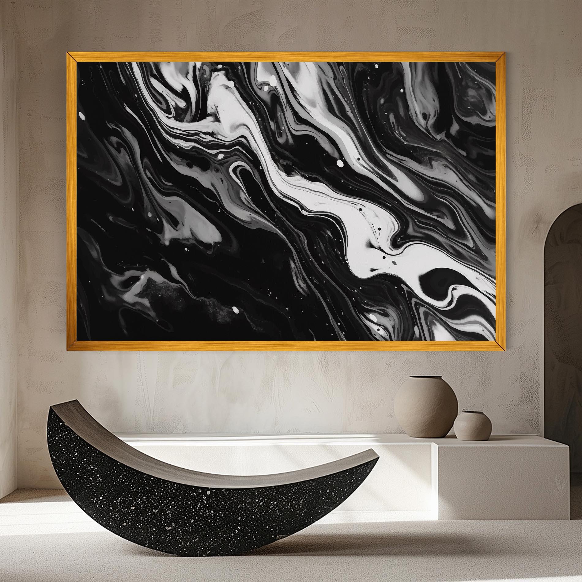 Картина на платно Grey Art Marble mockup 8