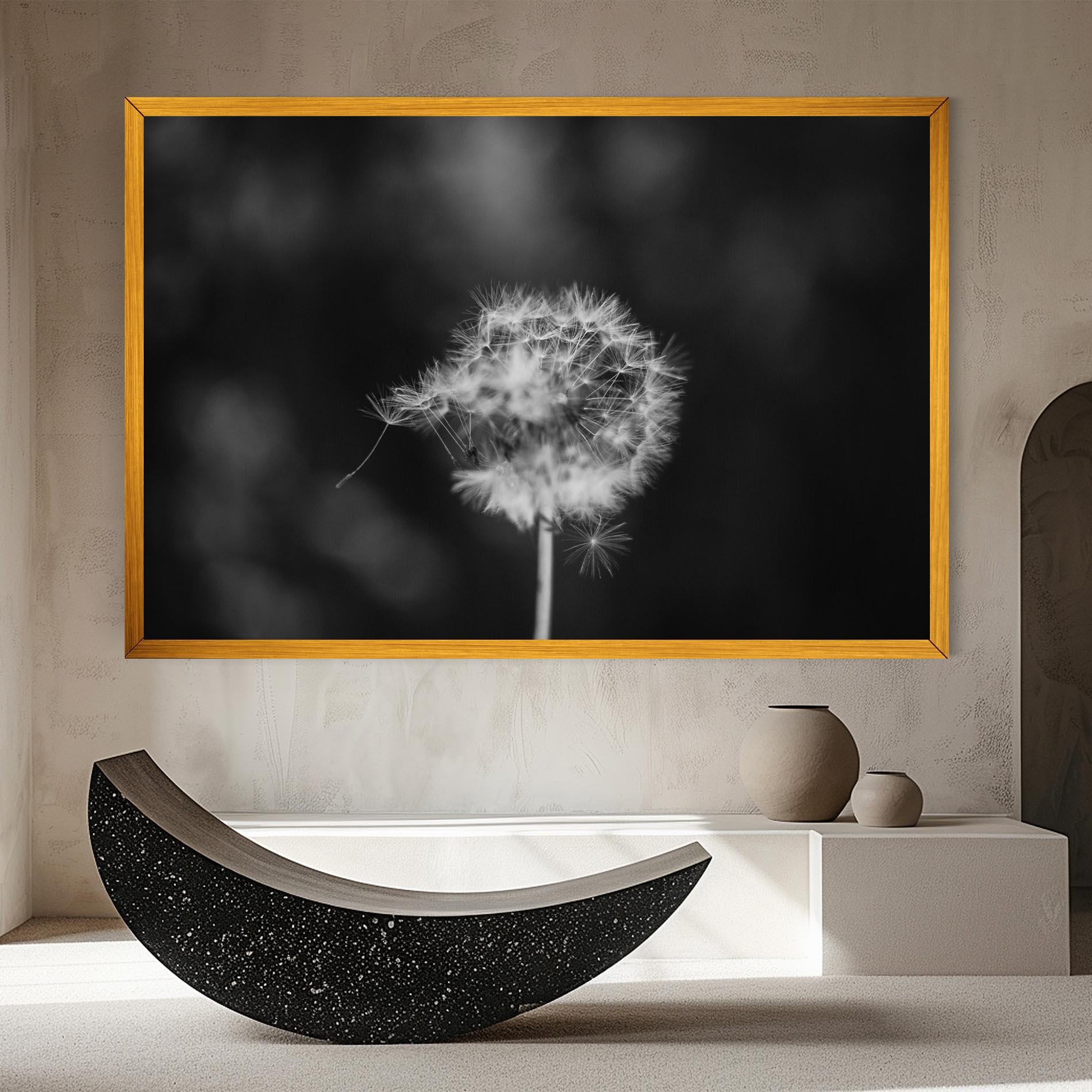 Картина на платно Grey Dandelion mockup 8