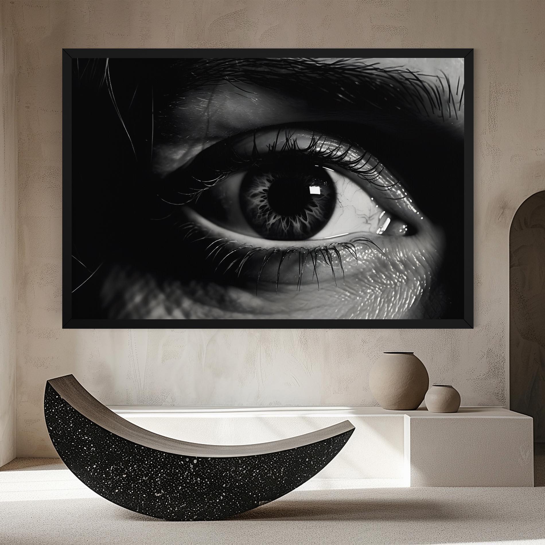 Картина на платно Eye Close Up mockup 8