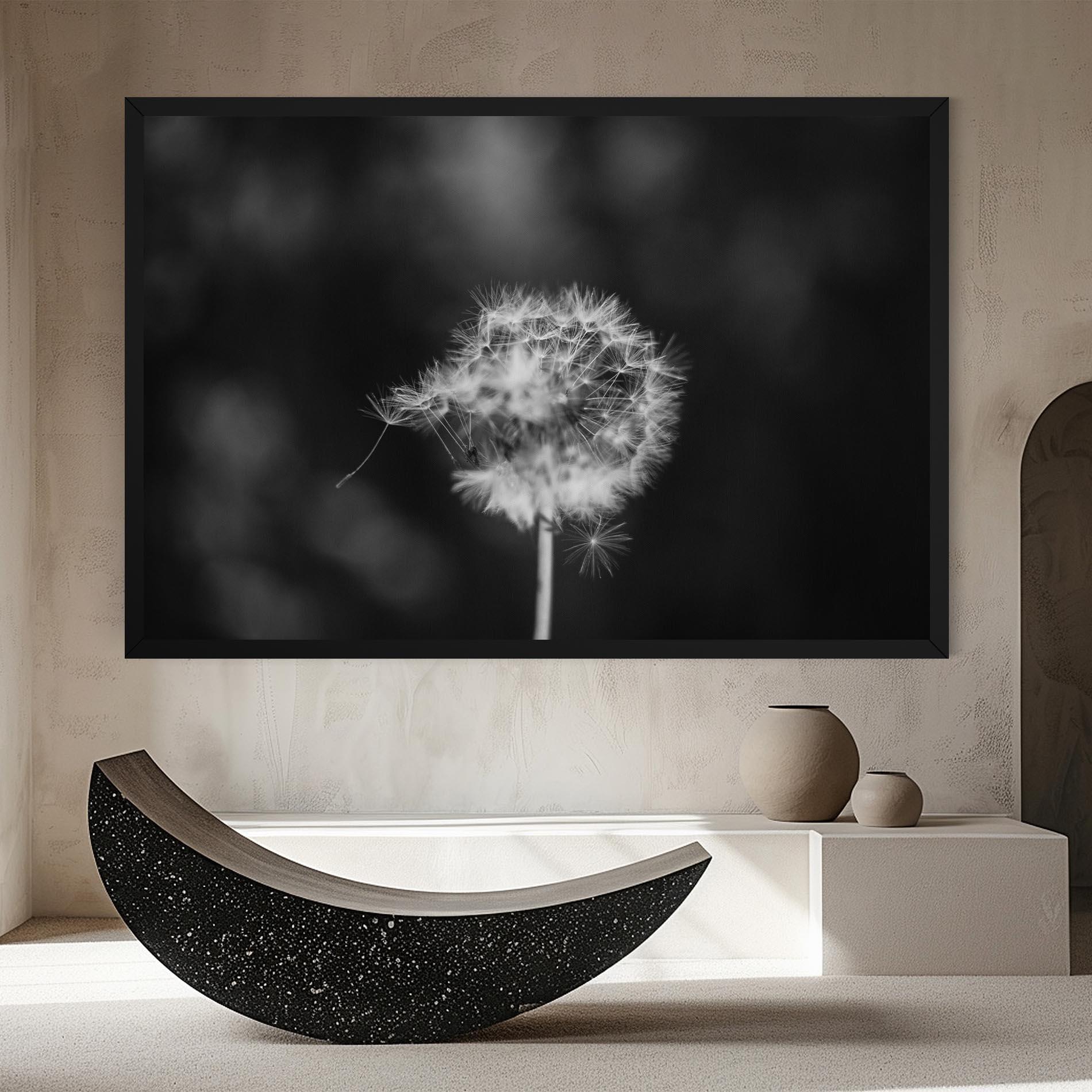 Картина на платно Grey Dandelion mockup 8