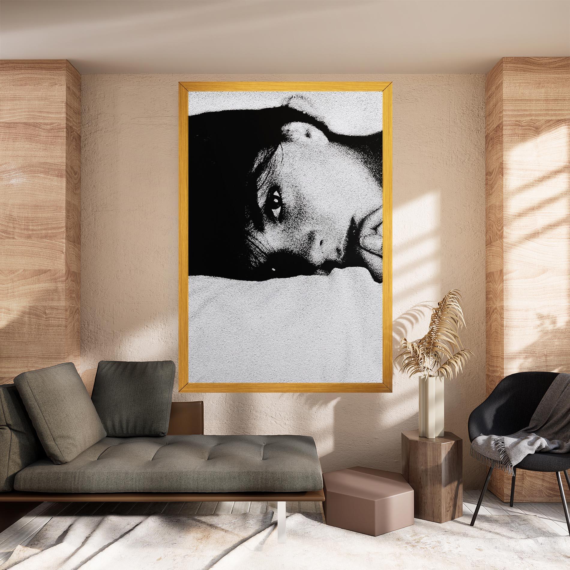 Картина на платно Eye Contact mockup 8