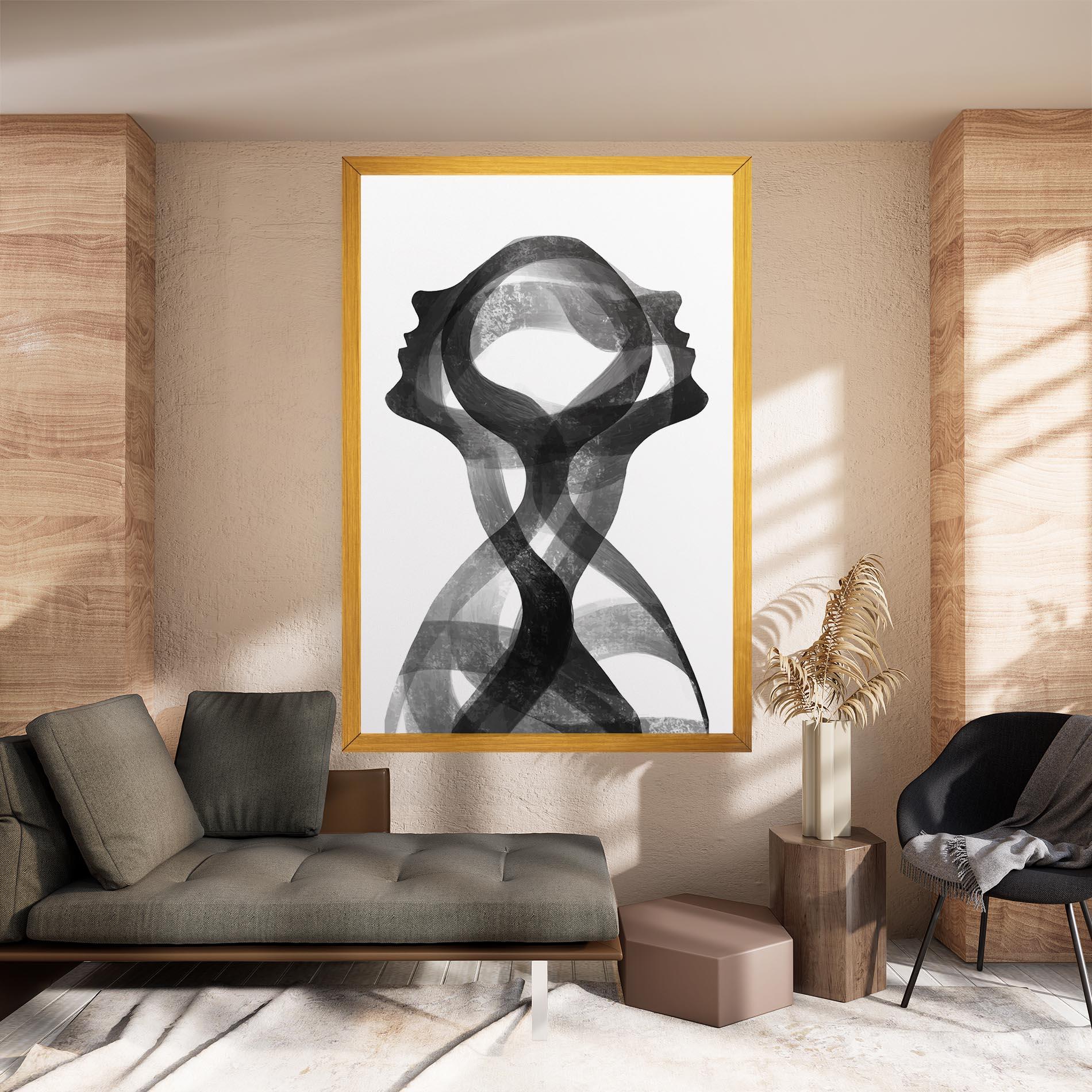 Картина на платно Human Conection mockup 8