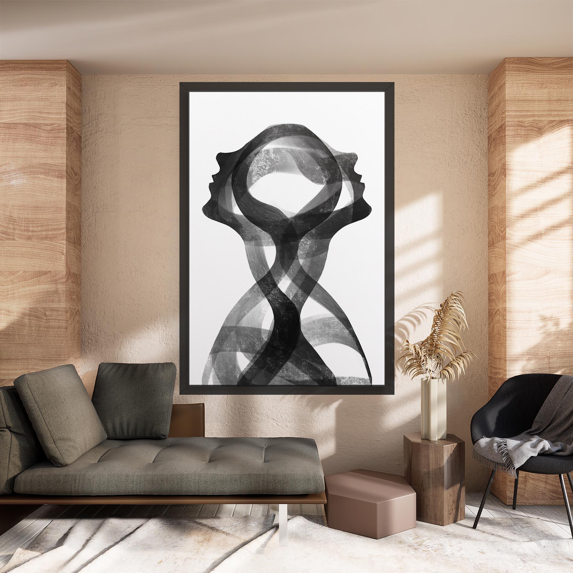 Картина на платно Human Conection mockup 8