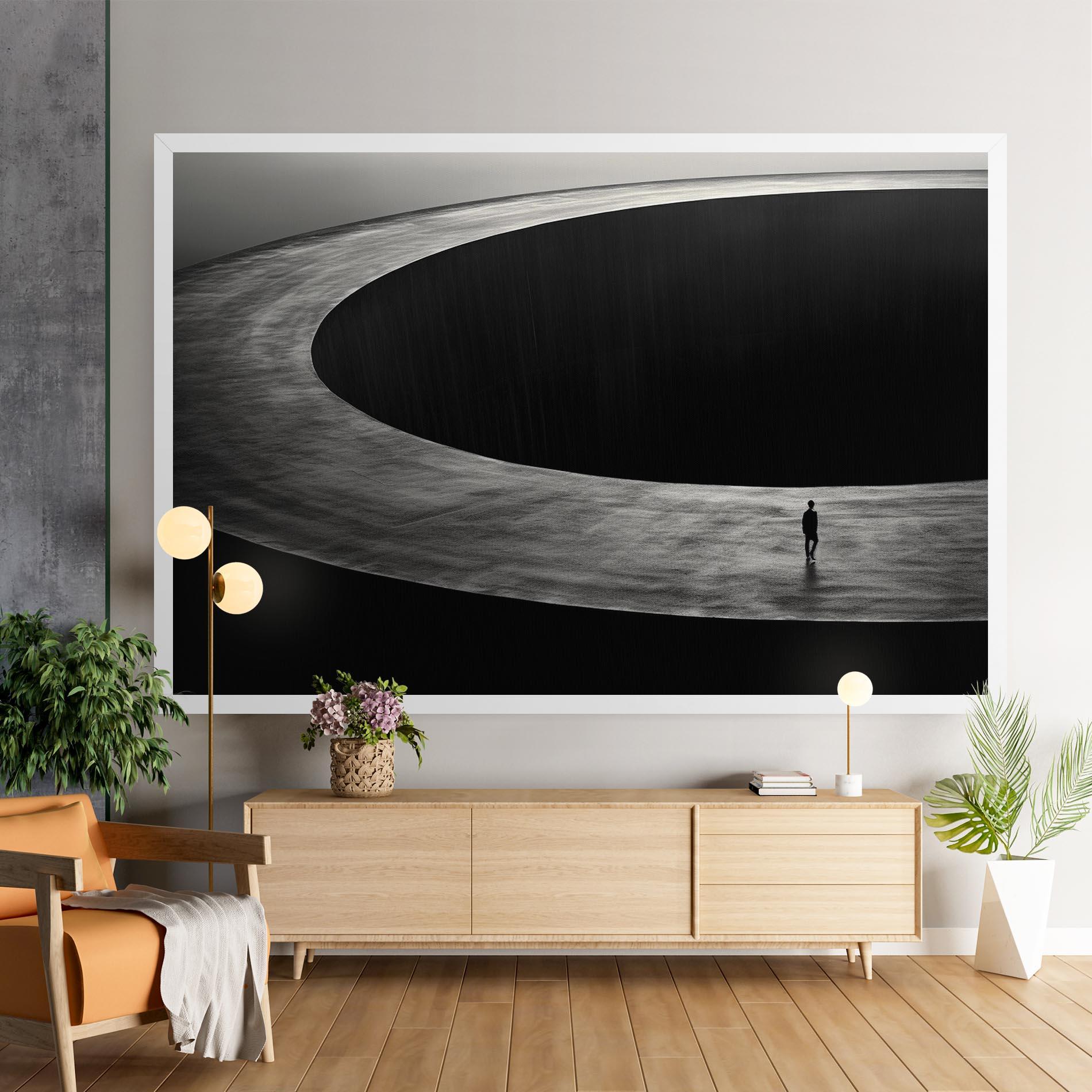 Картина на платно Man Walking mockup 9