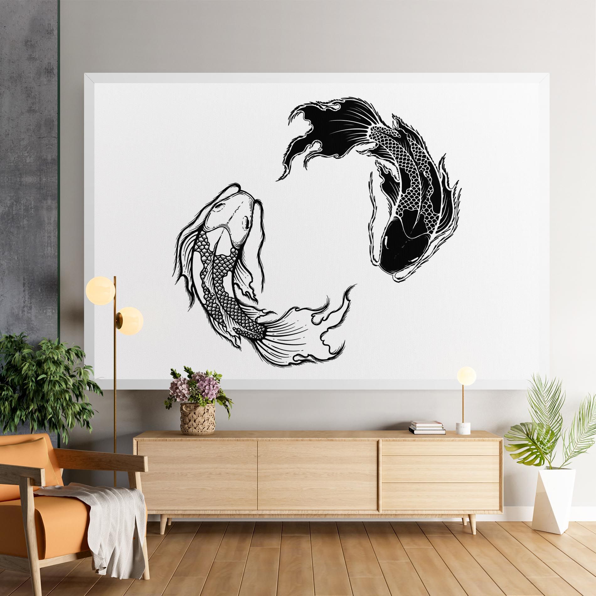 Yin Yang Koi mockup 9