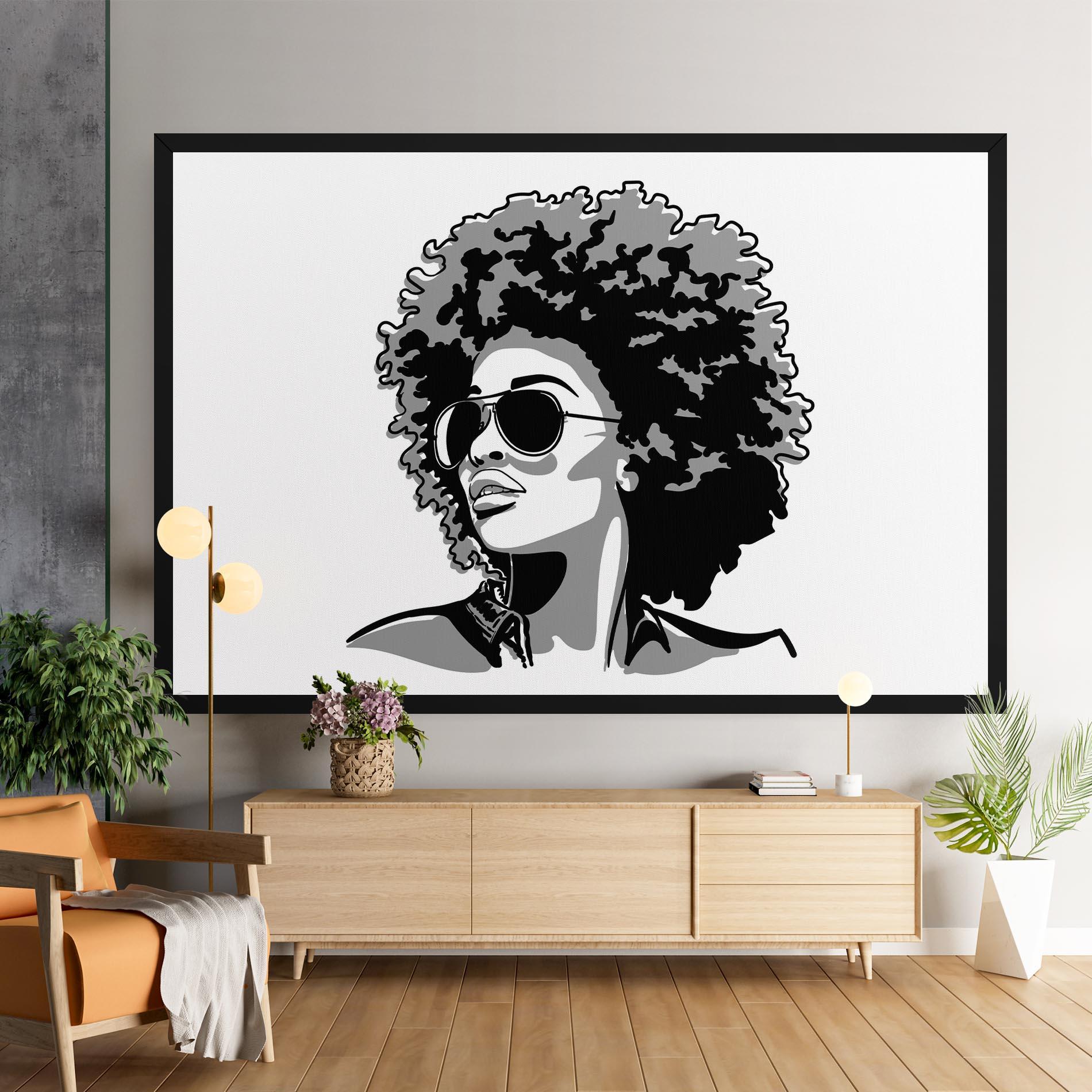 Картина на платно Black Grasses mockup 9