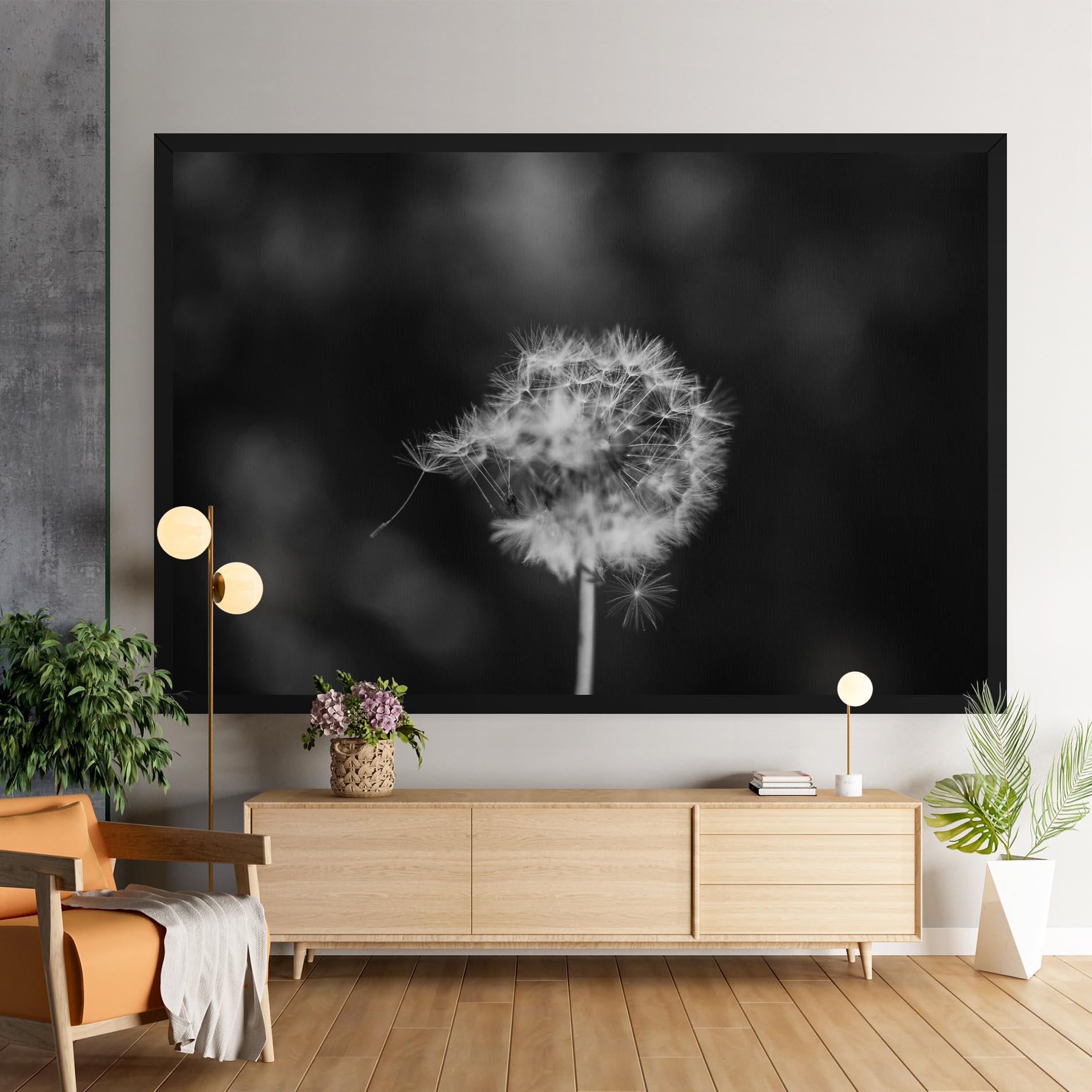 Картина на платно Grey Dandelion mockup 9
