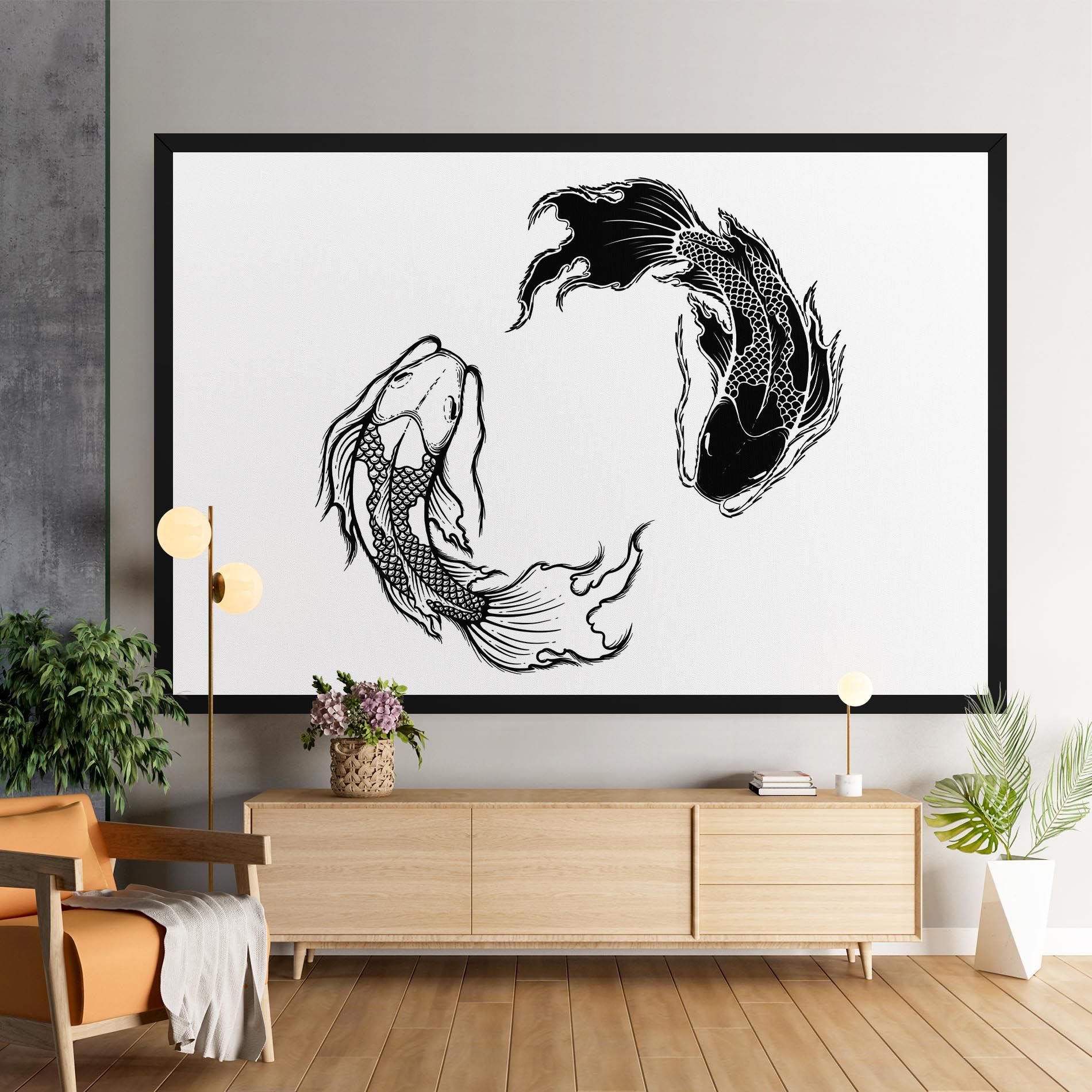 Yin Yang Koi mockup 9