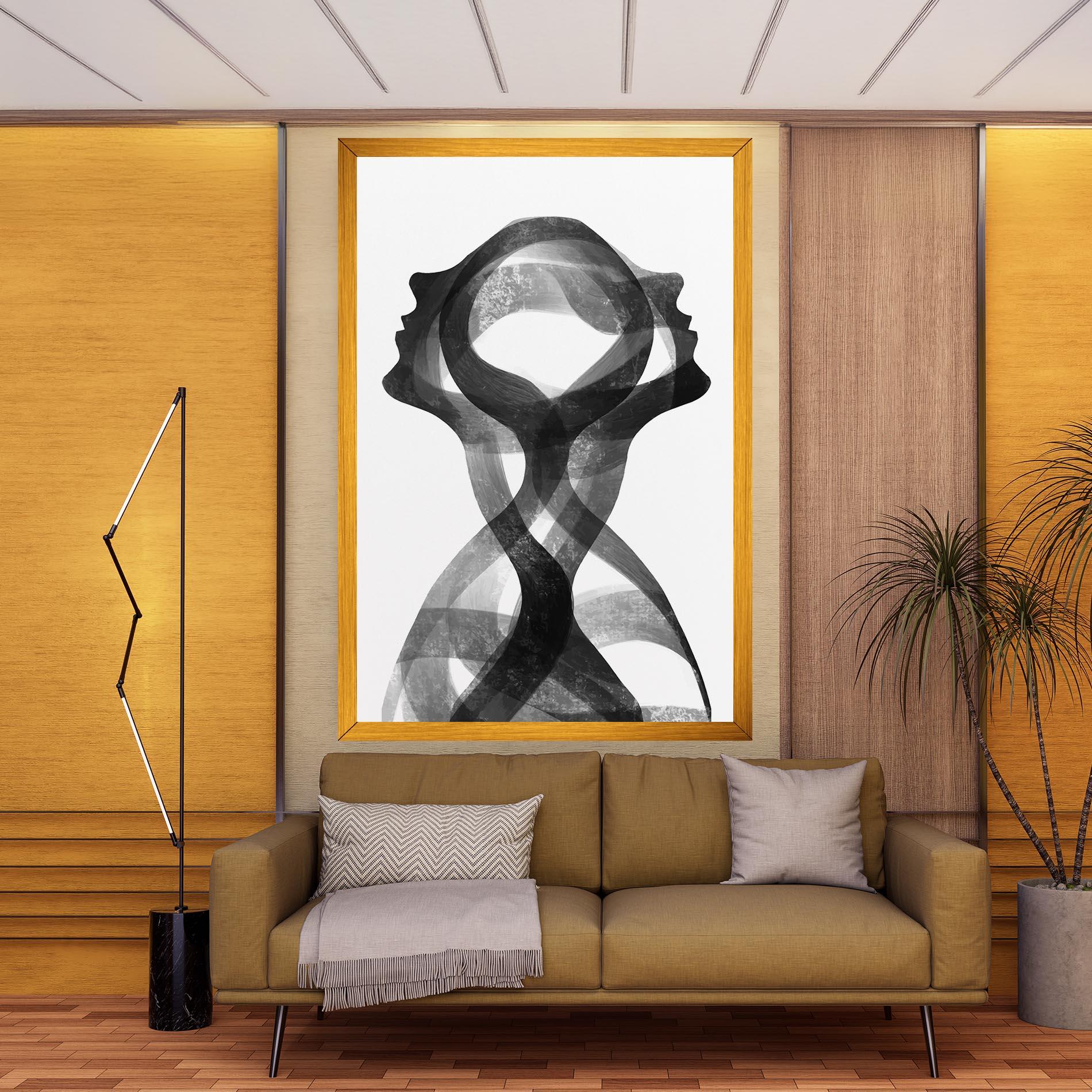 Картина на платно Human Conection mockup 9