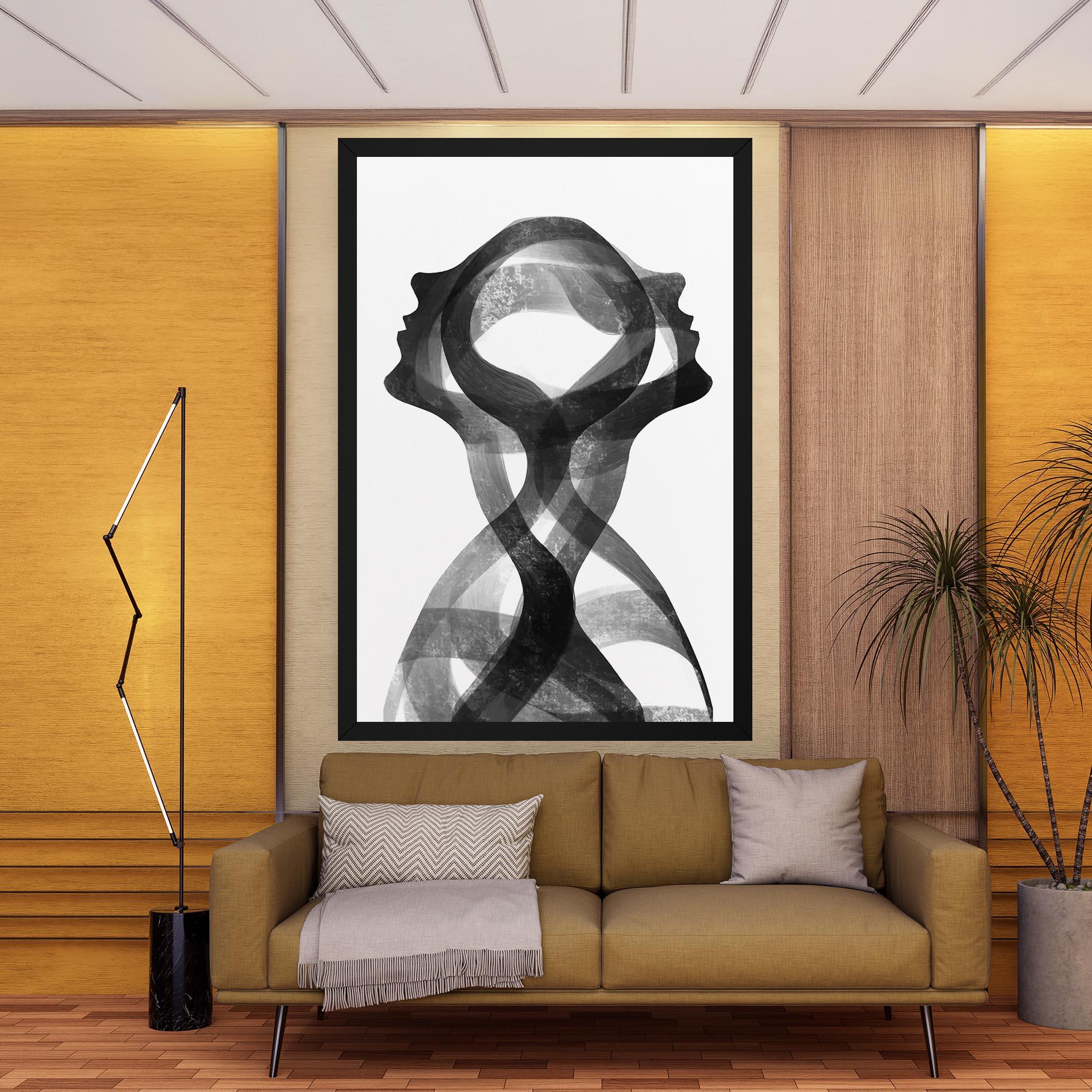 Картина на платно Human Conection mockup 9