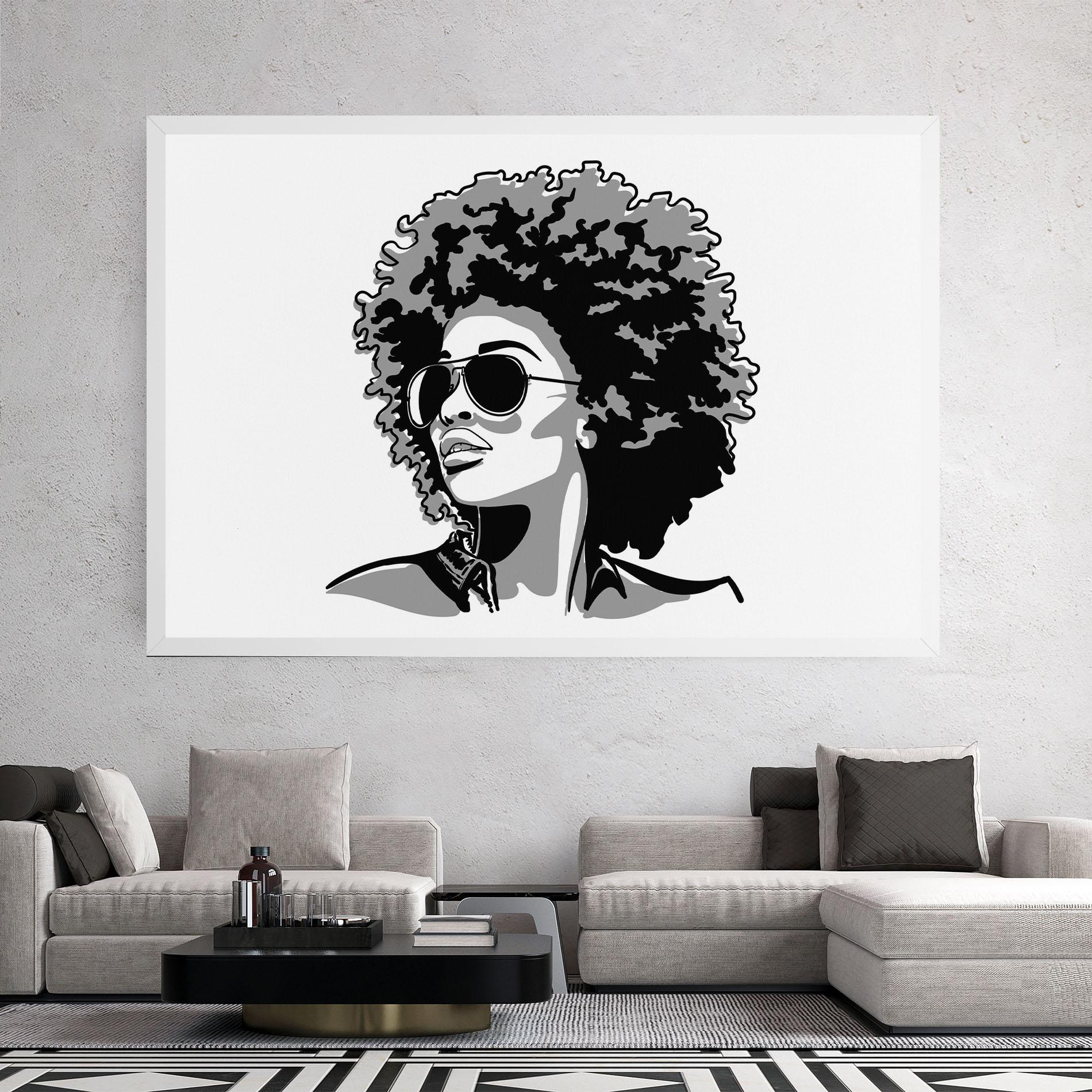 Картина на платно Black Grasses mockup 2