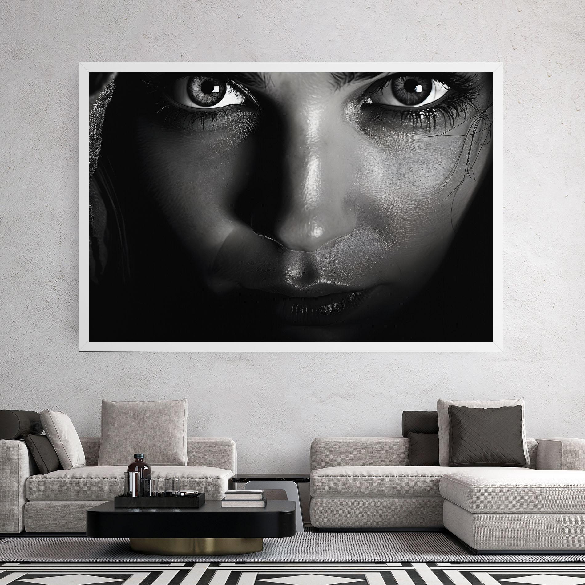 Картина на платно Closeup Portrait mockup 2