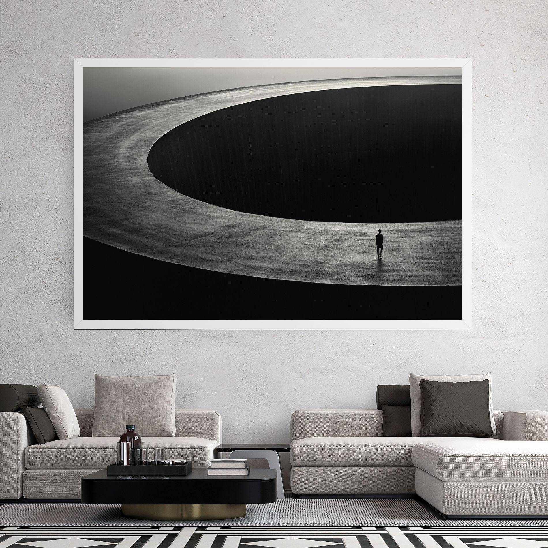 Картина на платно Man Walking mockup 2