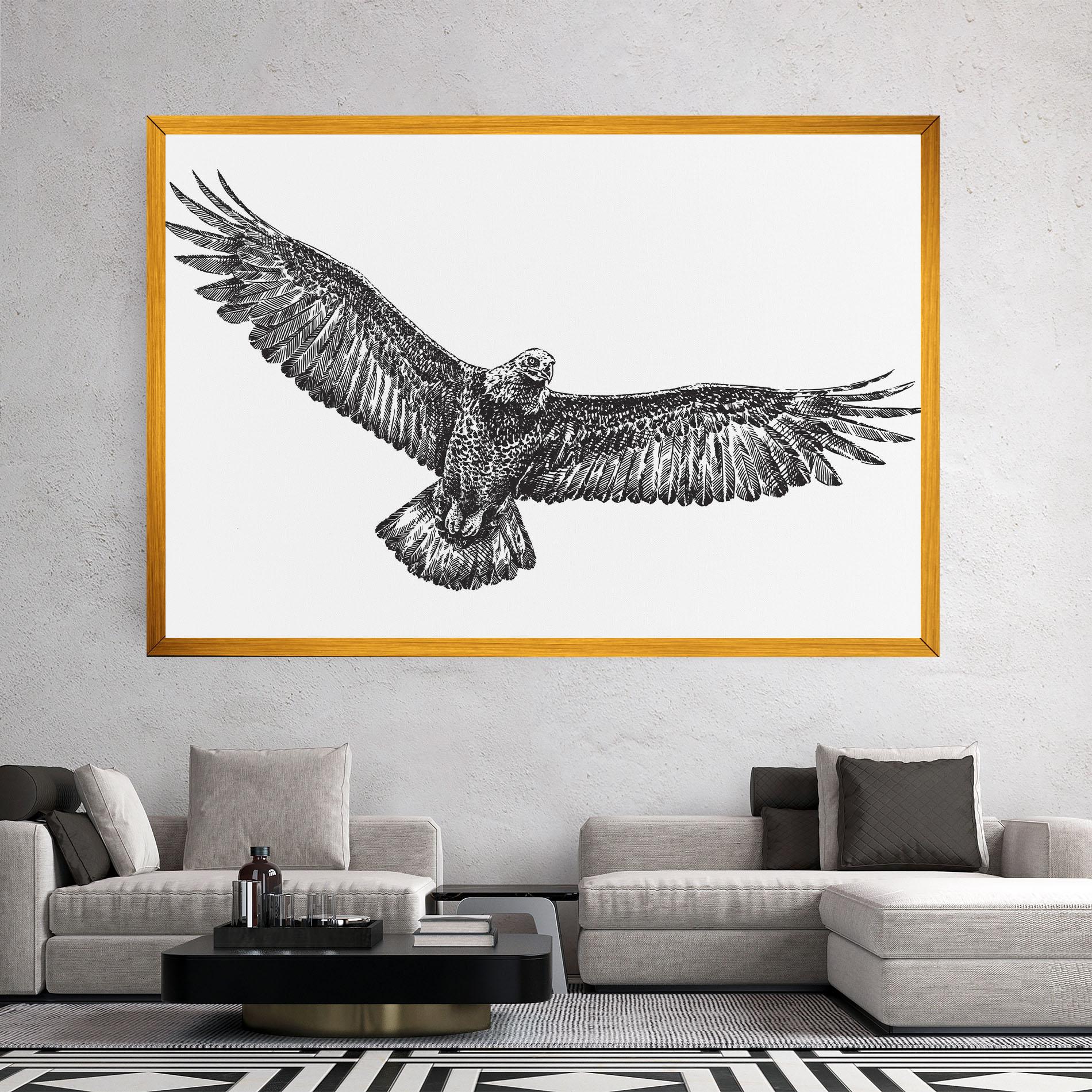 Картина на платно Eagle Art Line mockup 2