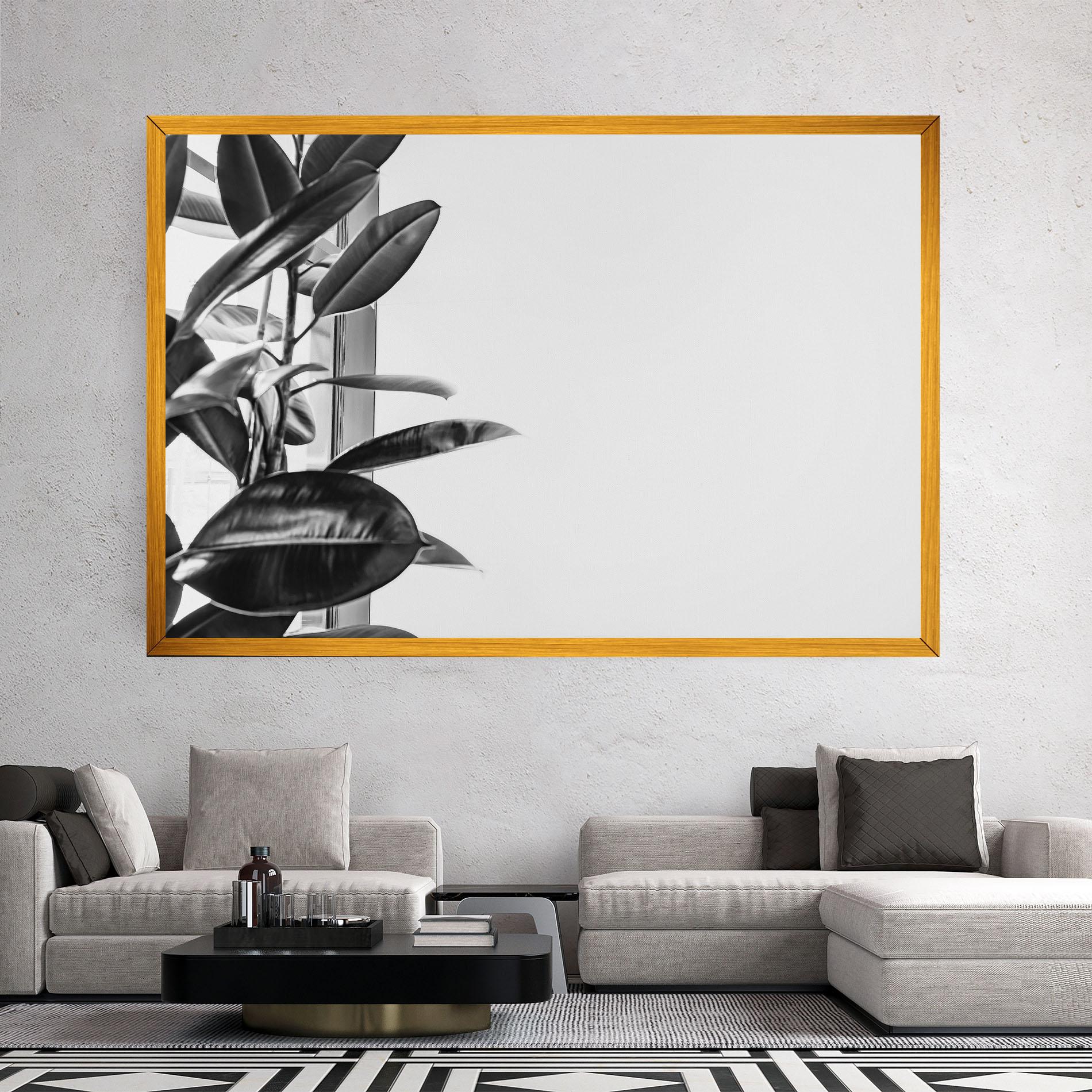 Картина на платно Grey Plant mockup 2