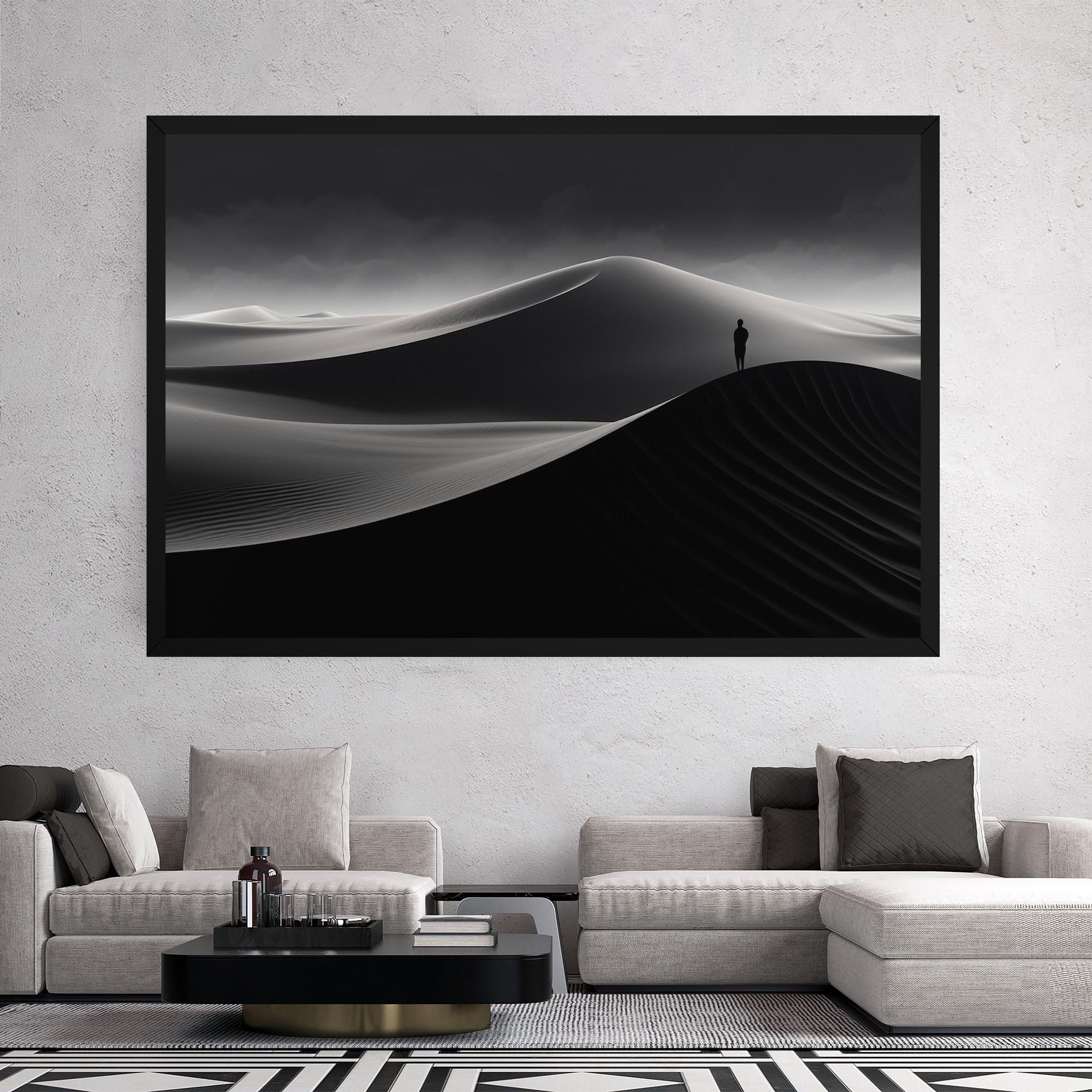 Картина на платно Grey Dune mockup 2
