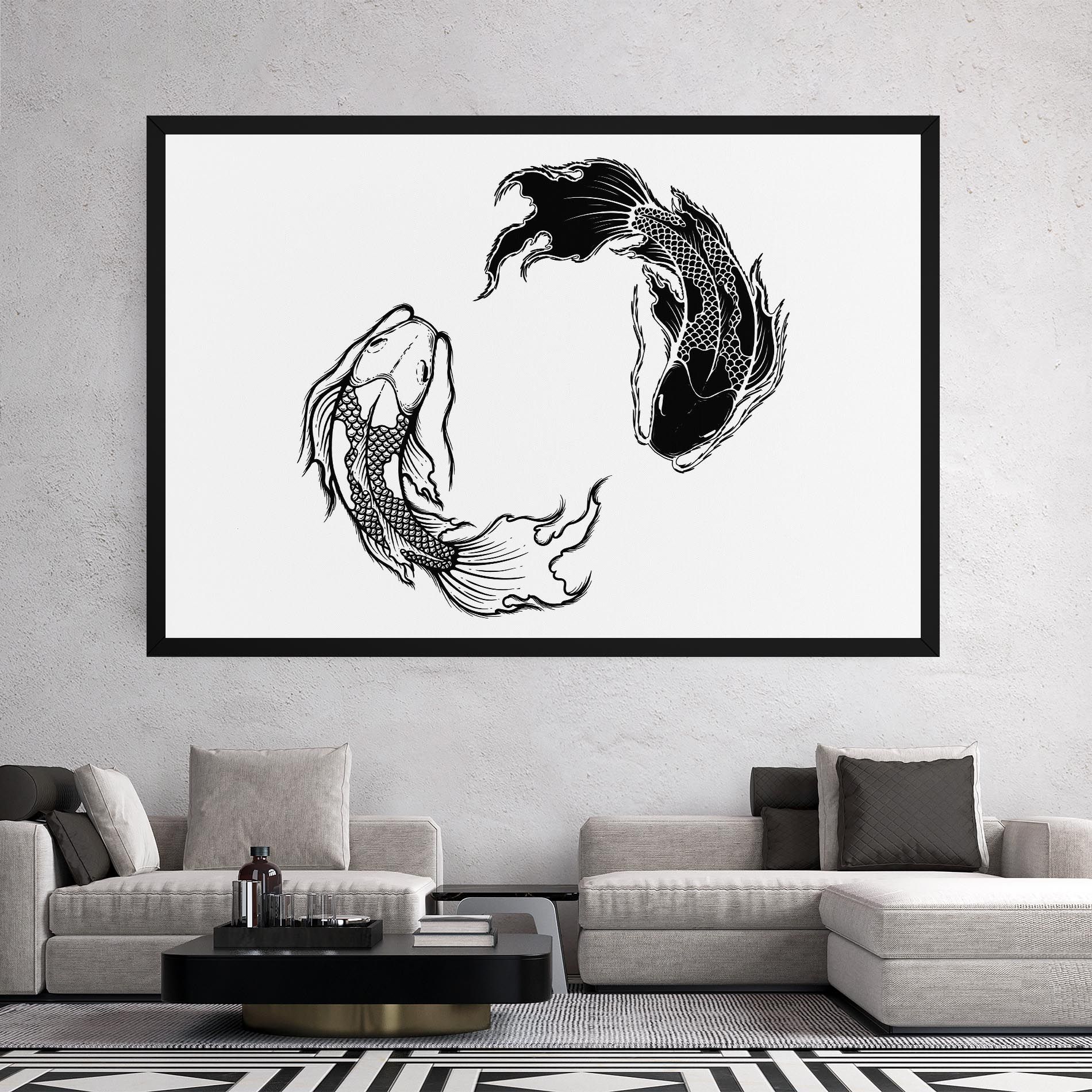 Yin Yang Koi mockup 2