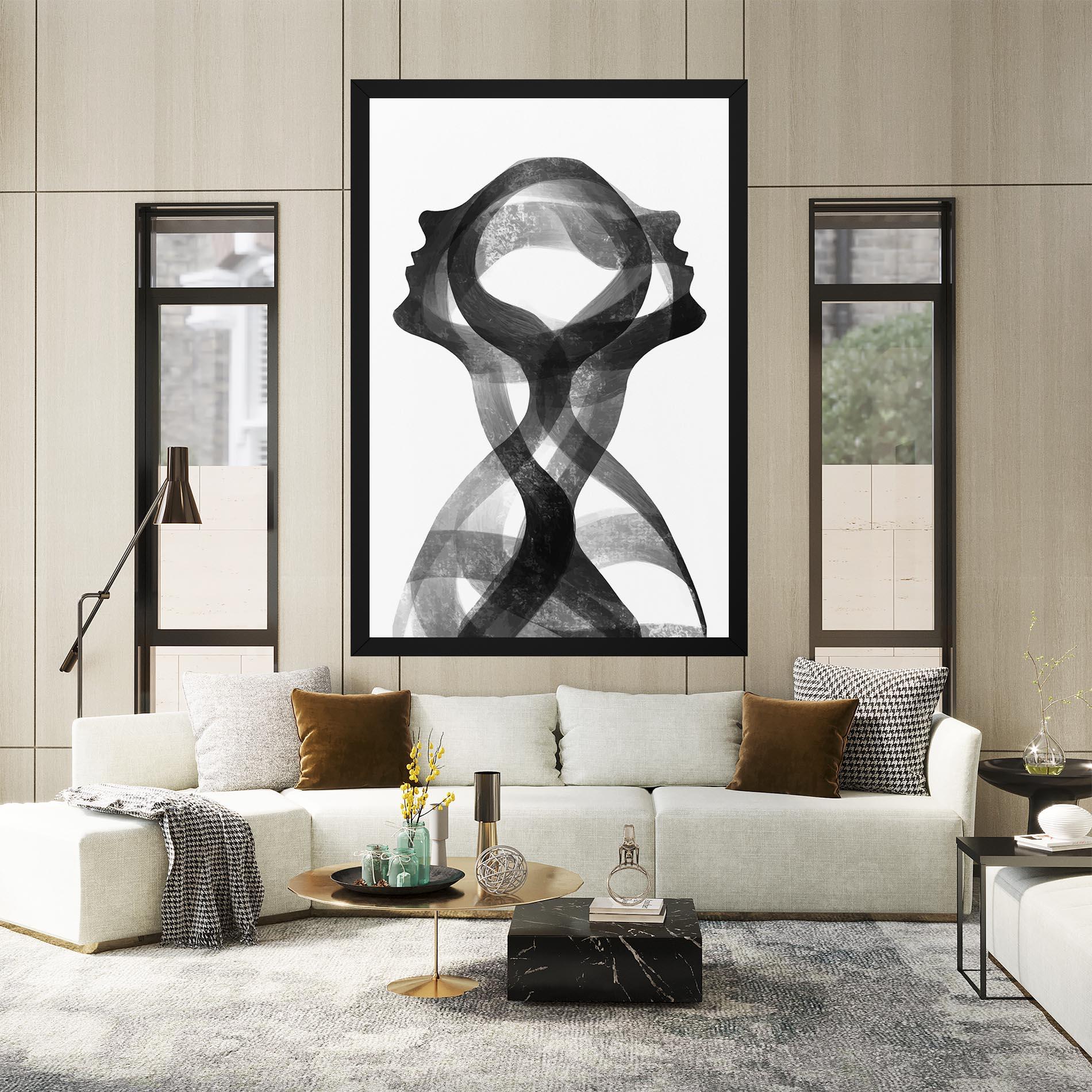 Картина на платно Human Conection mockup 2