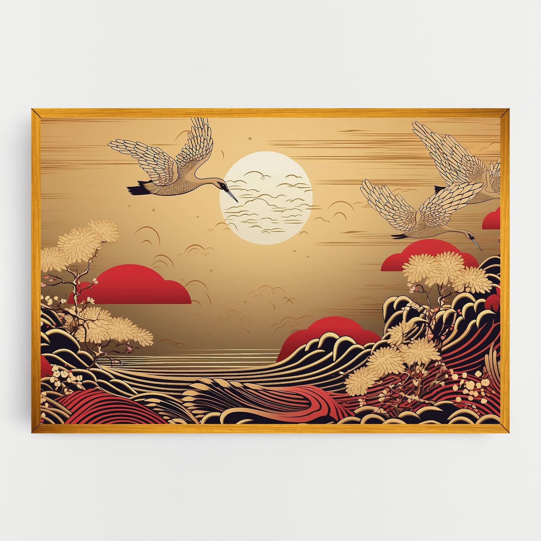Картина на платно Chinese Wind Art mockup 0