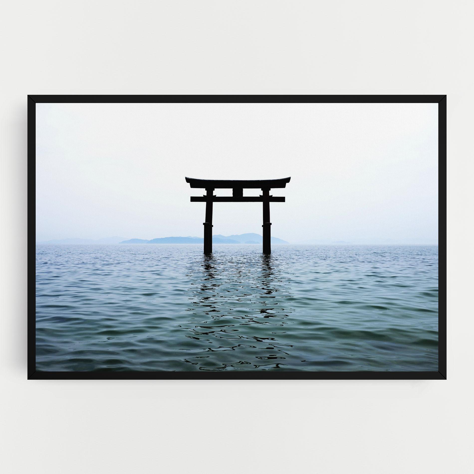 Картина на платно Japan Lake Gate mockup 0