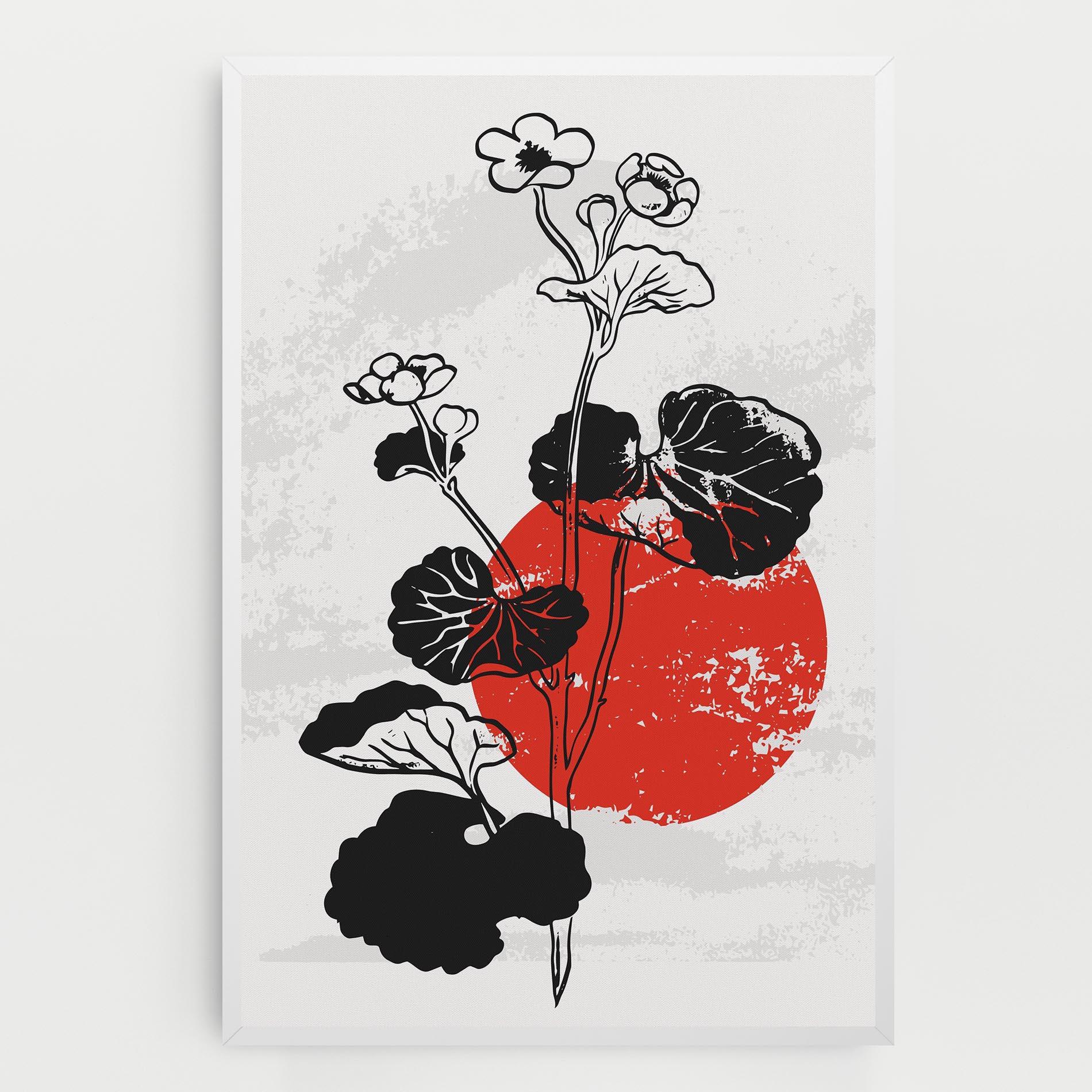 Картина на платно Japan Plant Art mockup 0