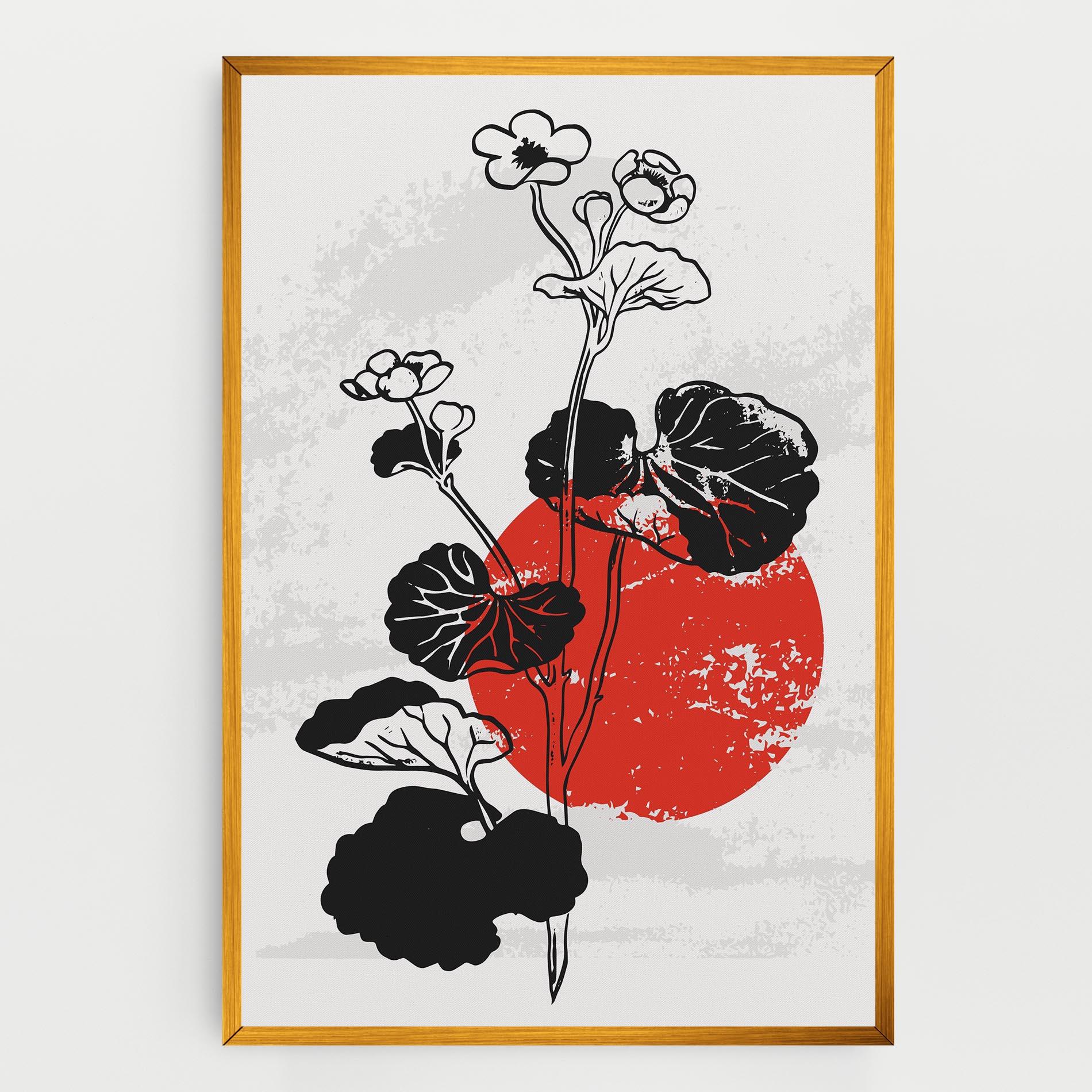 Картина на платно Japan Plant Art mockup 0