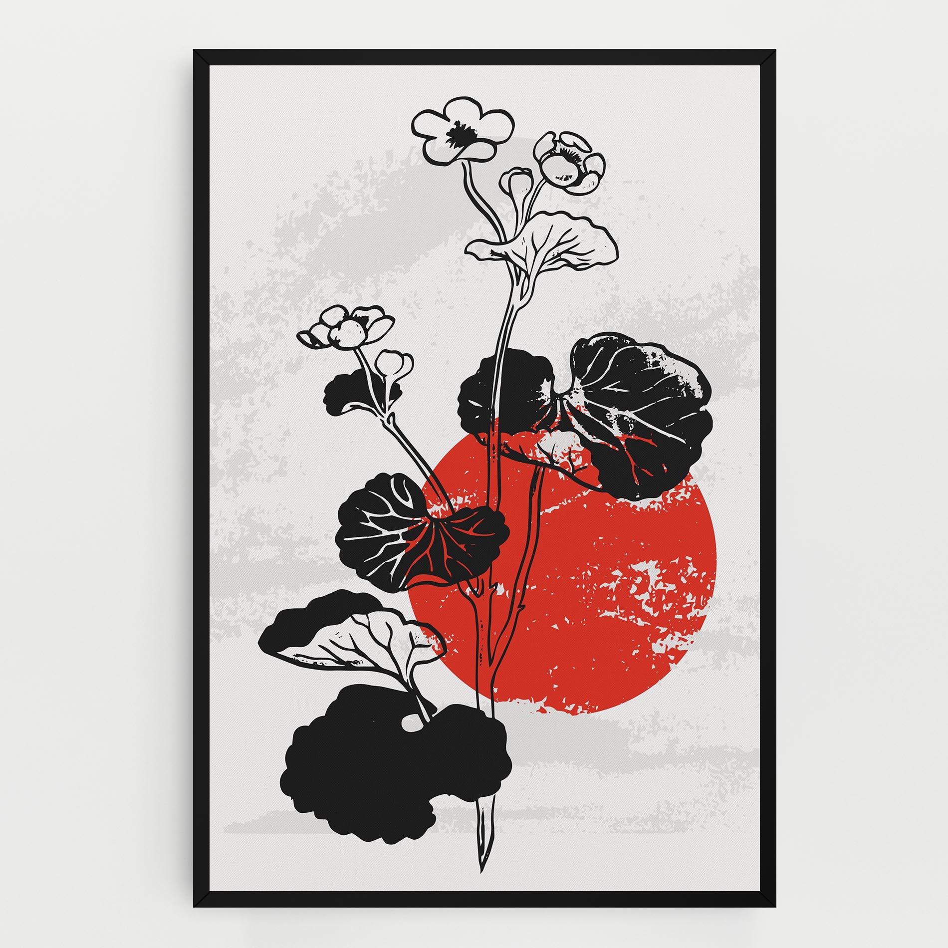 Картина на платно Japan Plant Art mockup 0