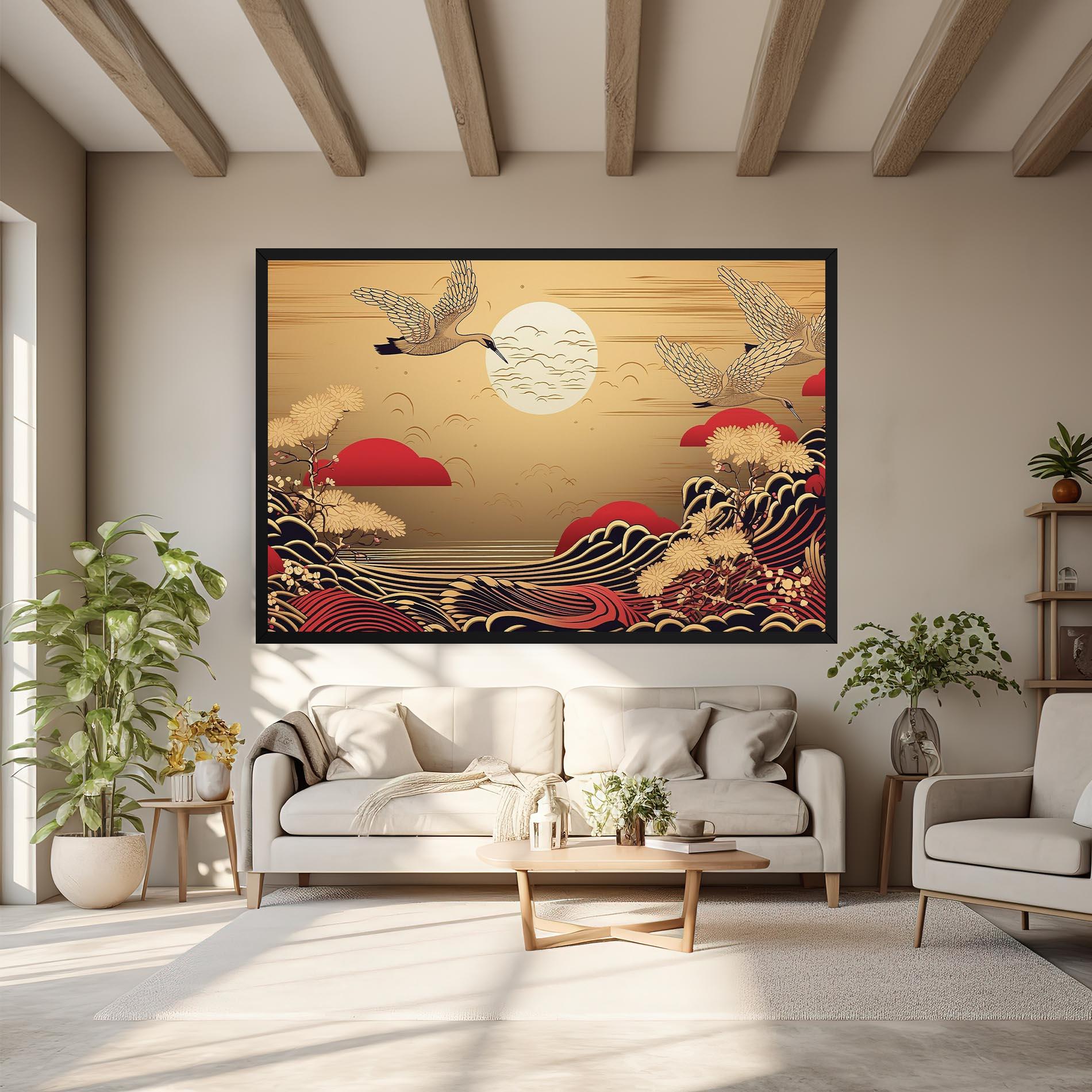 Картина на платно Chinese Wind Art mockup 6