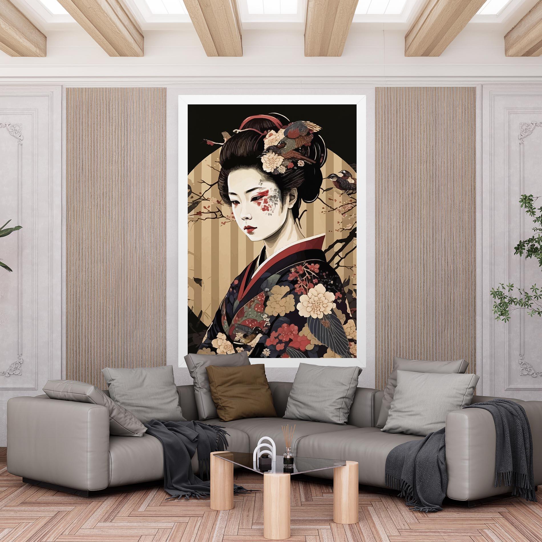Картина на платно Asiatic Lady mockup 6