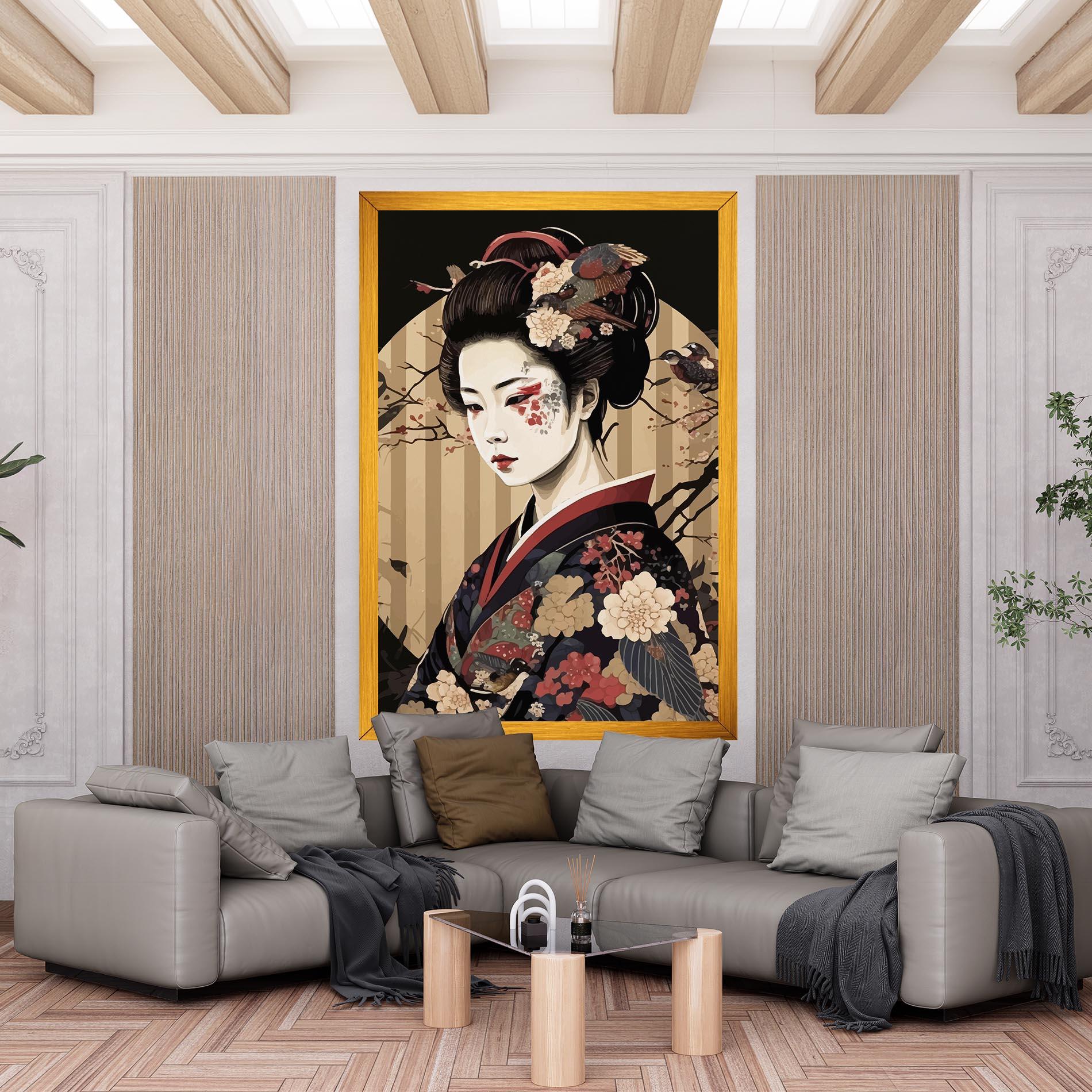 Картина на платно Asiatic Lady mockup 6