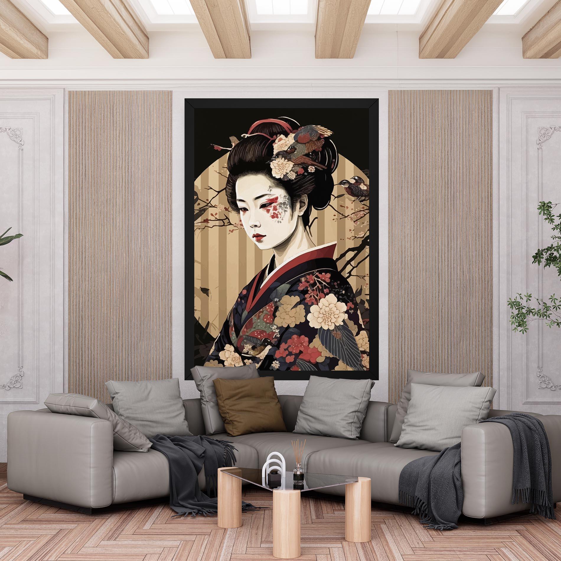 Картина на платно Asiatic Lady mockup 6
