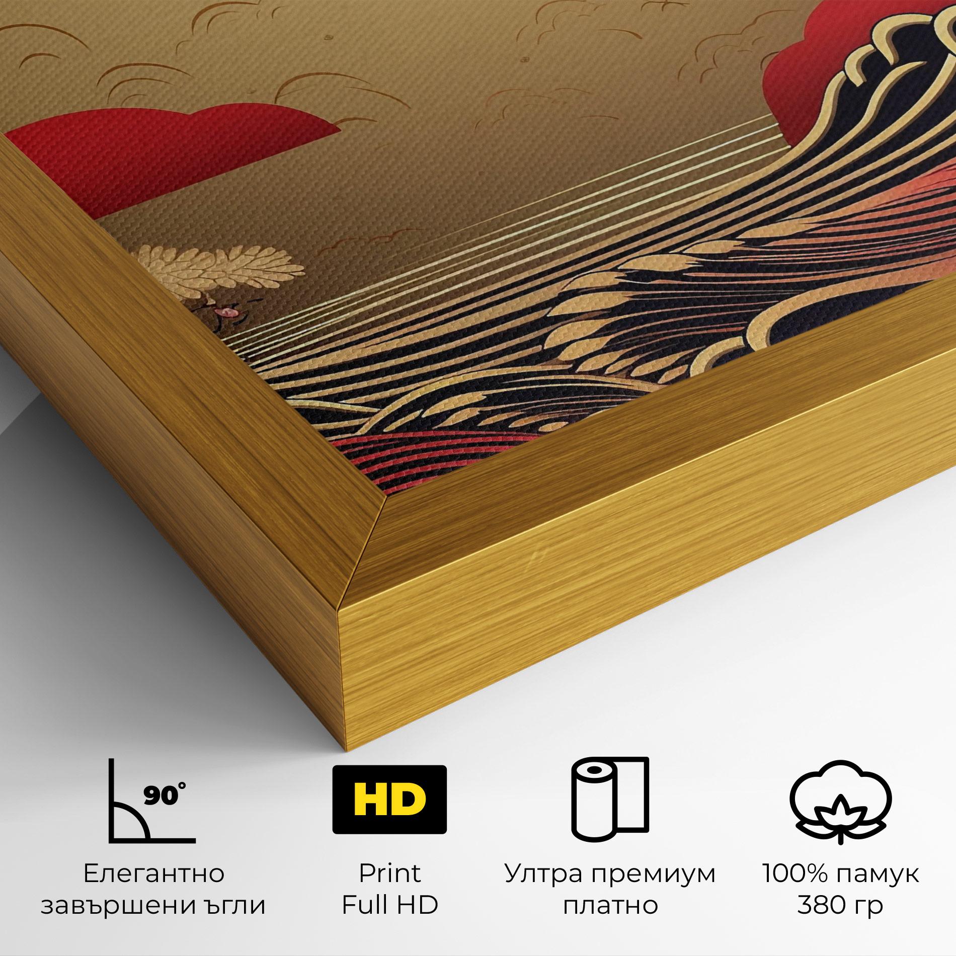 Картина на платно Chinese Wind Art mockup 4