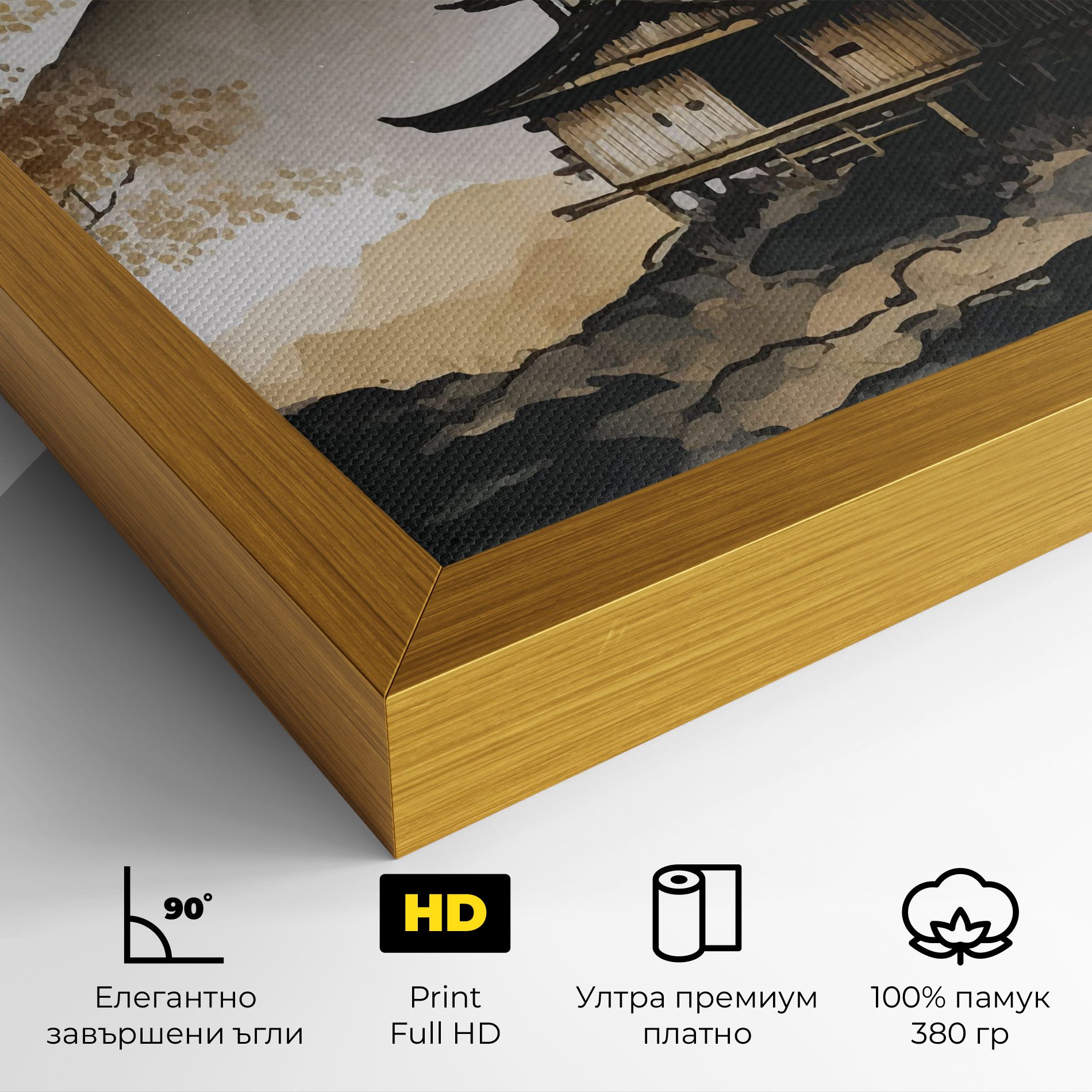 Gold Japanese Temple mockup 4