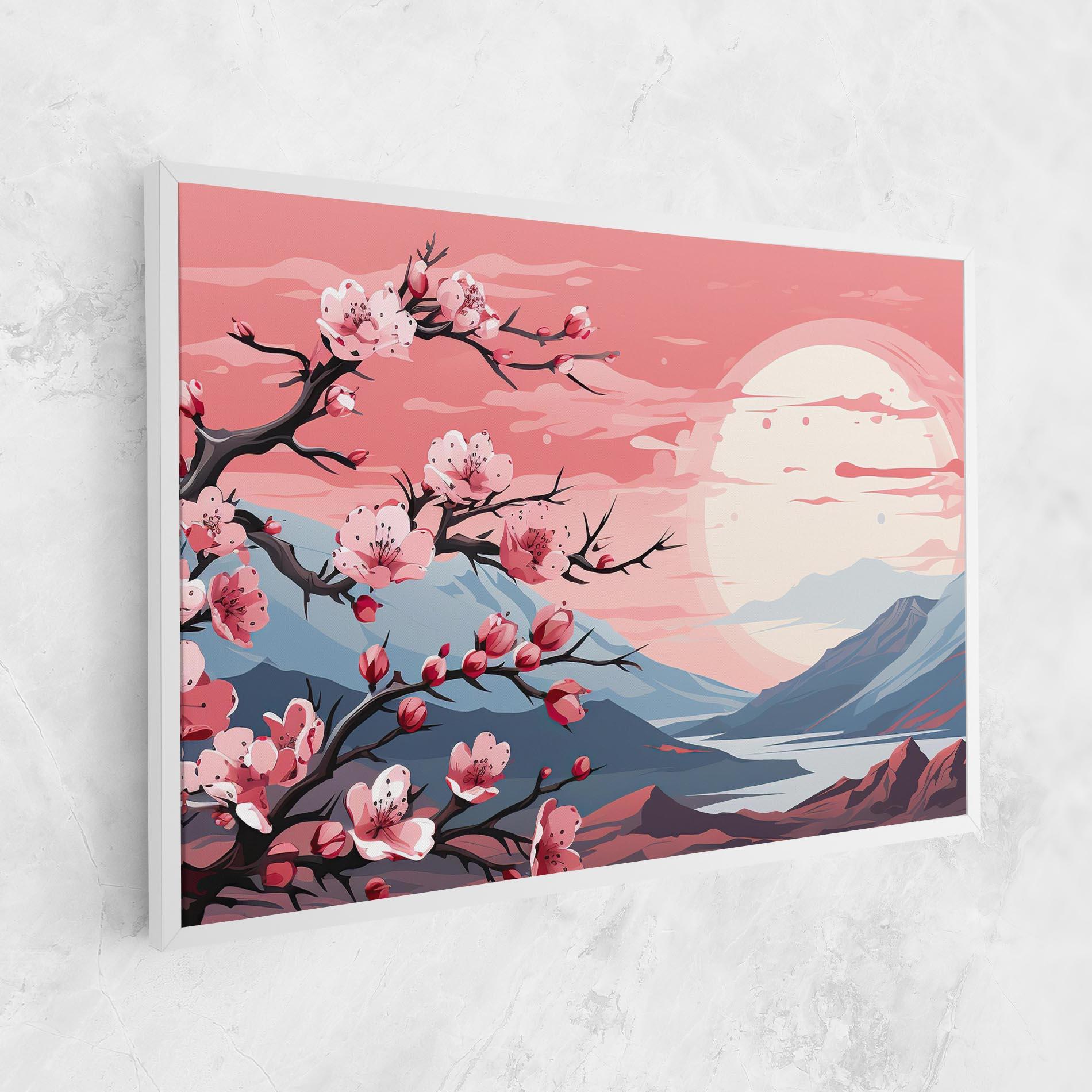 Картина на платно Chinese Cherry Blossoms mockup 1
