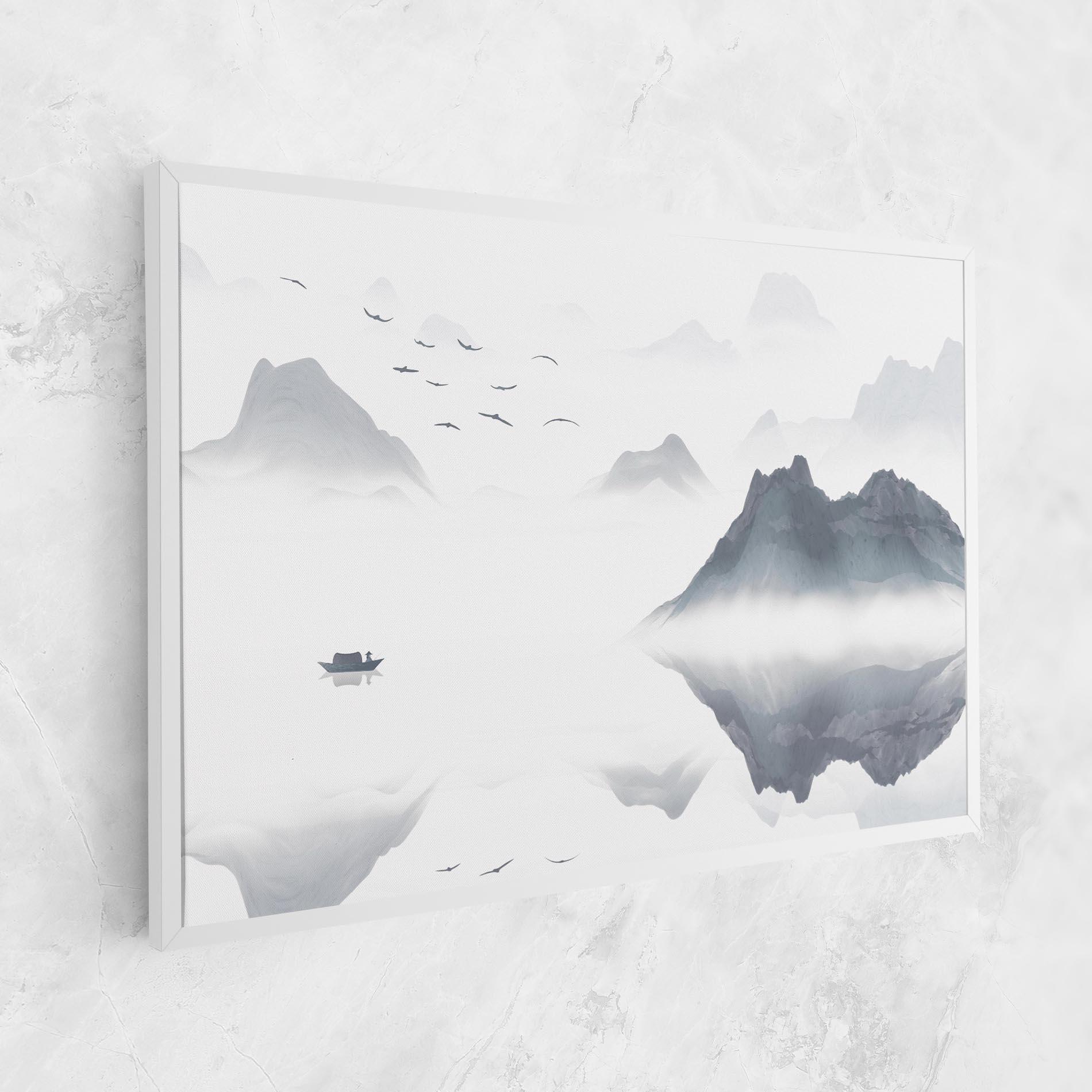 Картина на платно Chinese Style Mountains mockup 1