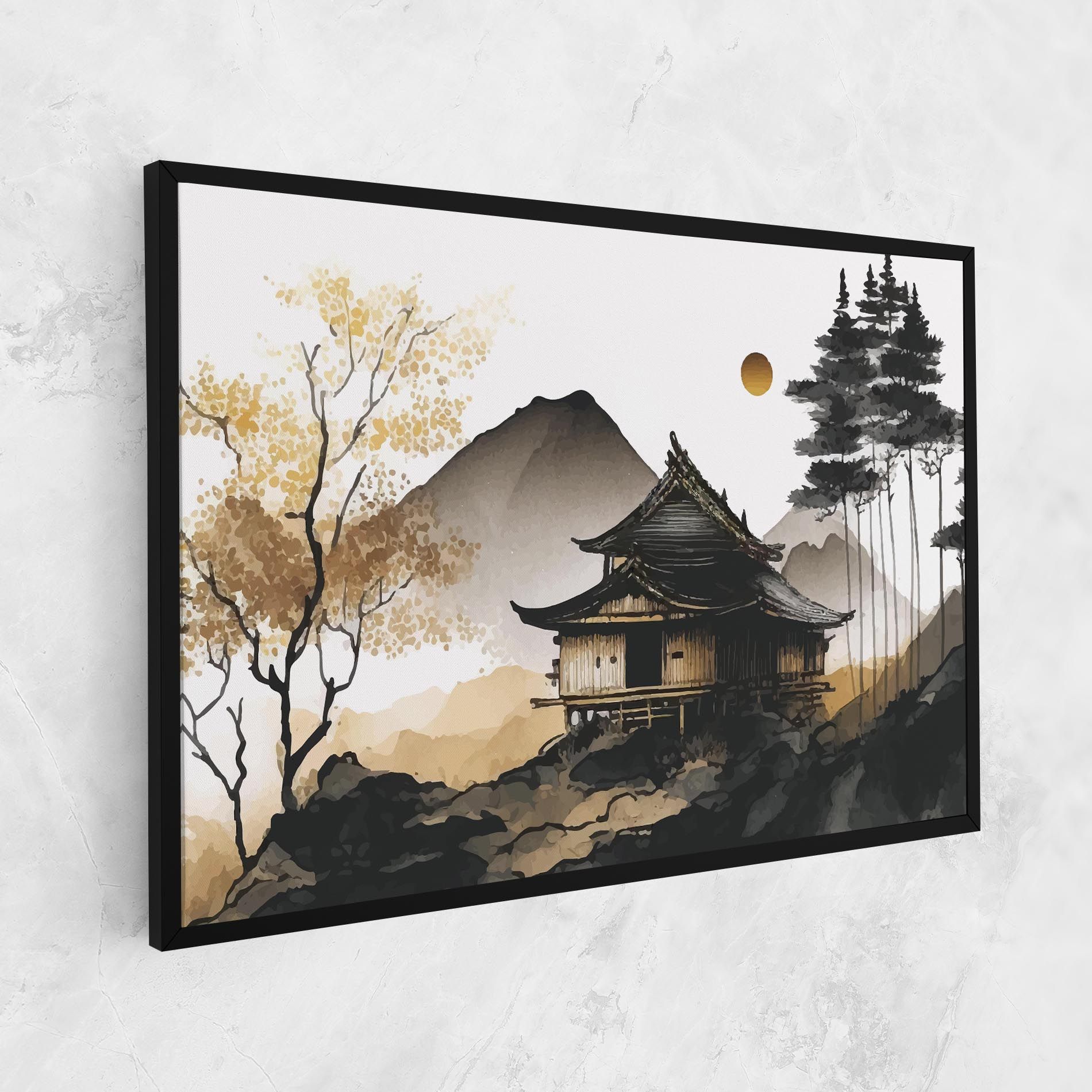 Gold Japanese Temple mockup 1