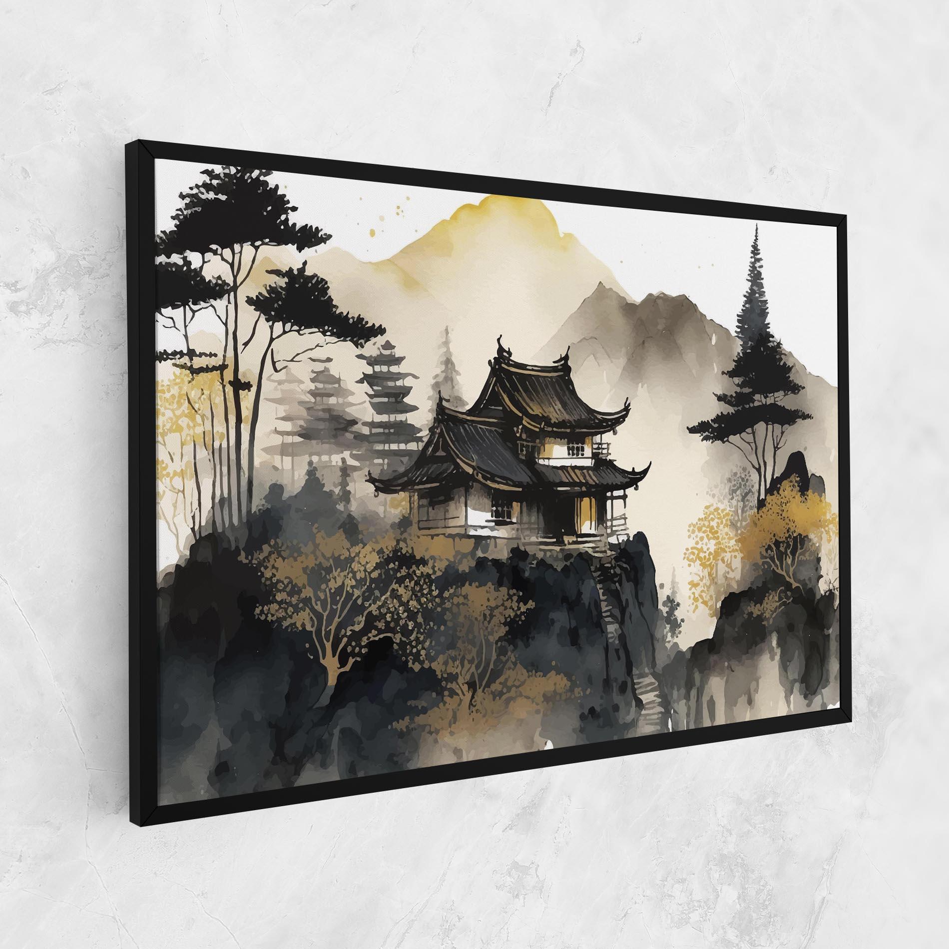 Картина на платно Japanese Temple mockup 1