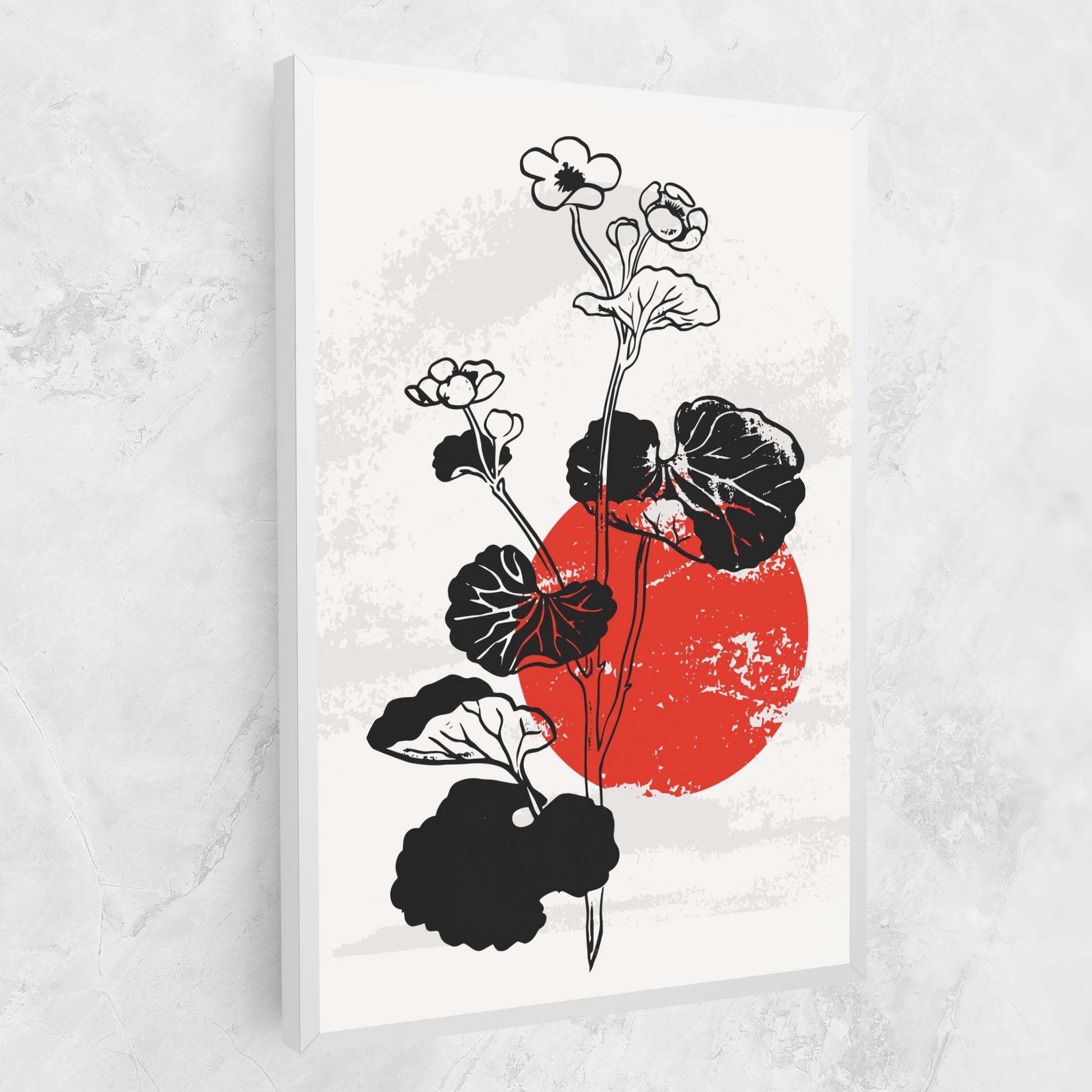 Картина на платно Japan Plant Art mockup 1