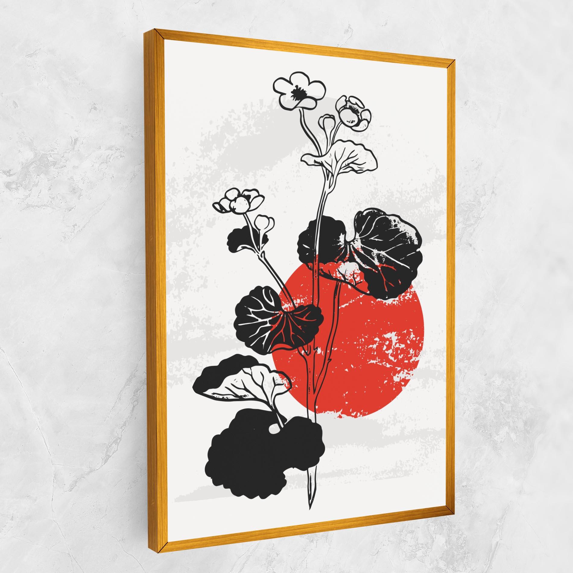 Картина на платно Japan Plant Art mockup 1